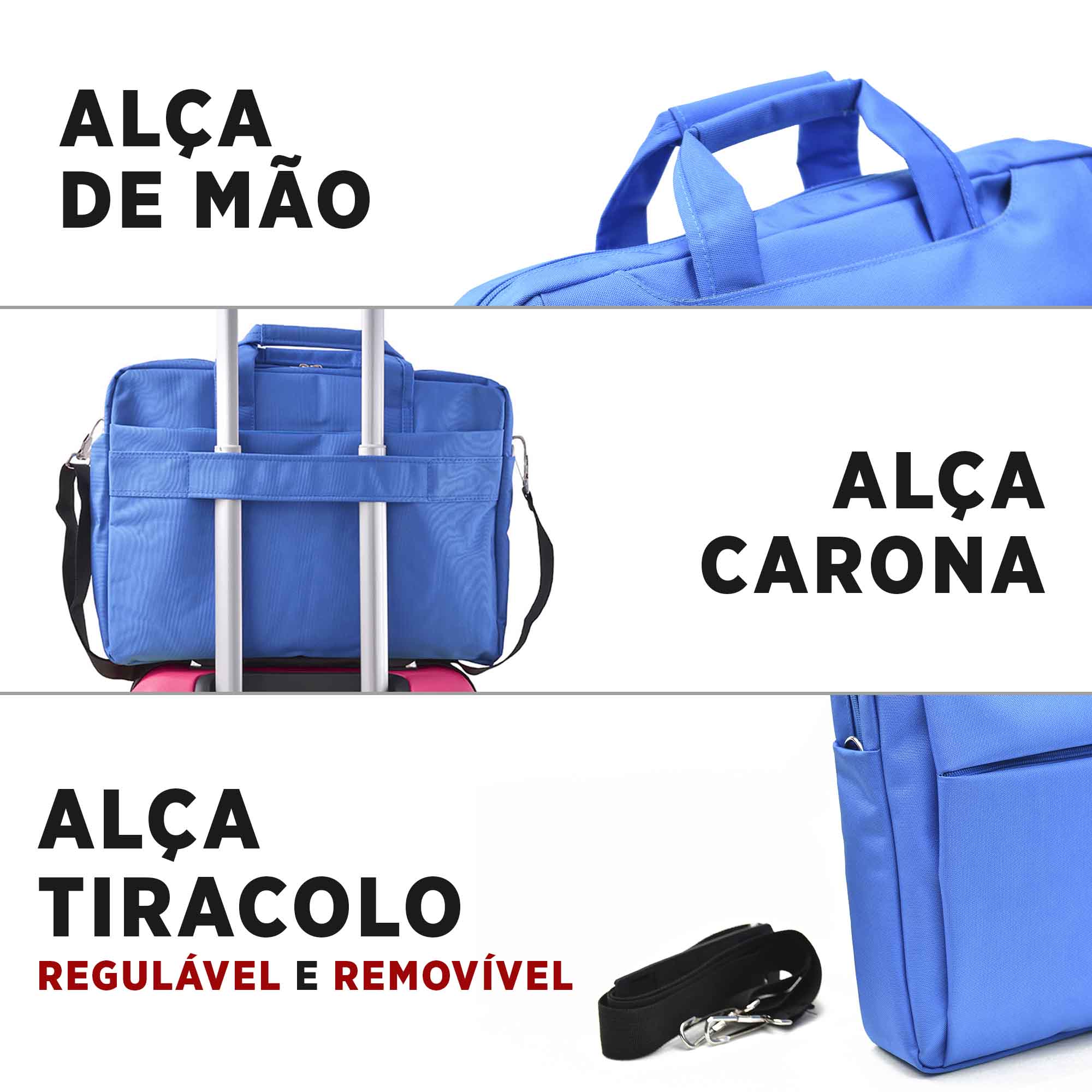 Santino Conservative Polyester Notebook Folder - BGP1913U Color: Turquoise Blue