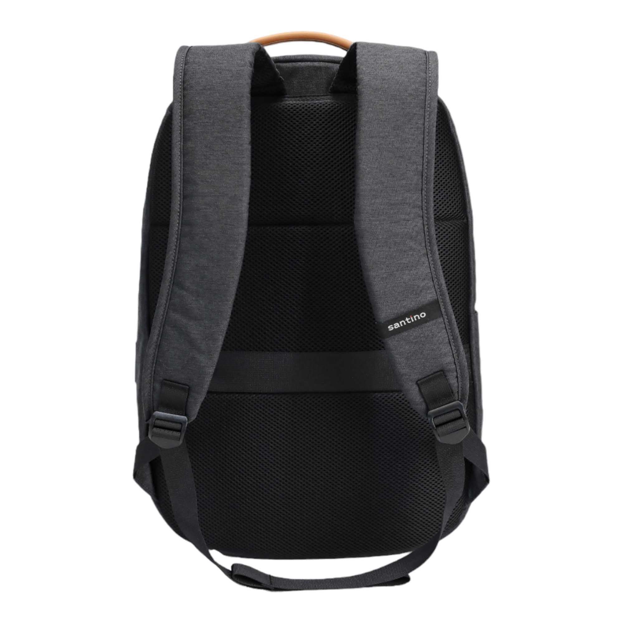 Trend by Santino Black Polyester Notebook Backpack