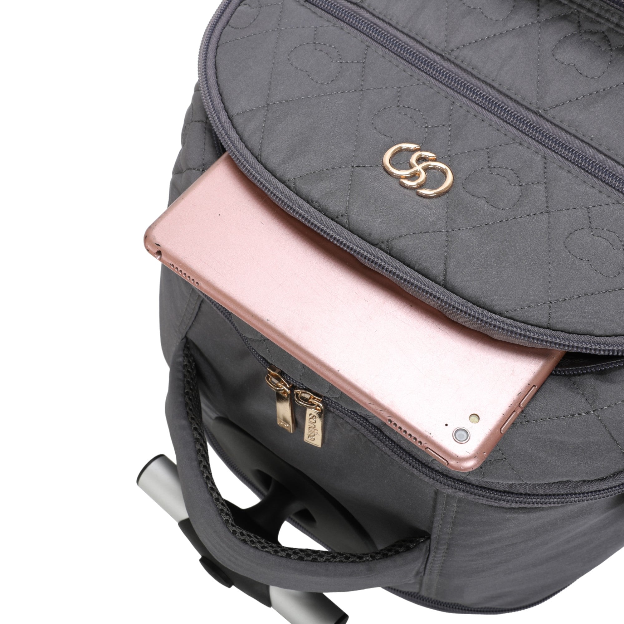 Mochila Notebook Cairo Com Rodas Santino SAC200U Cinza