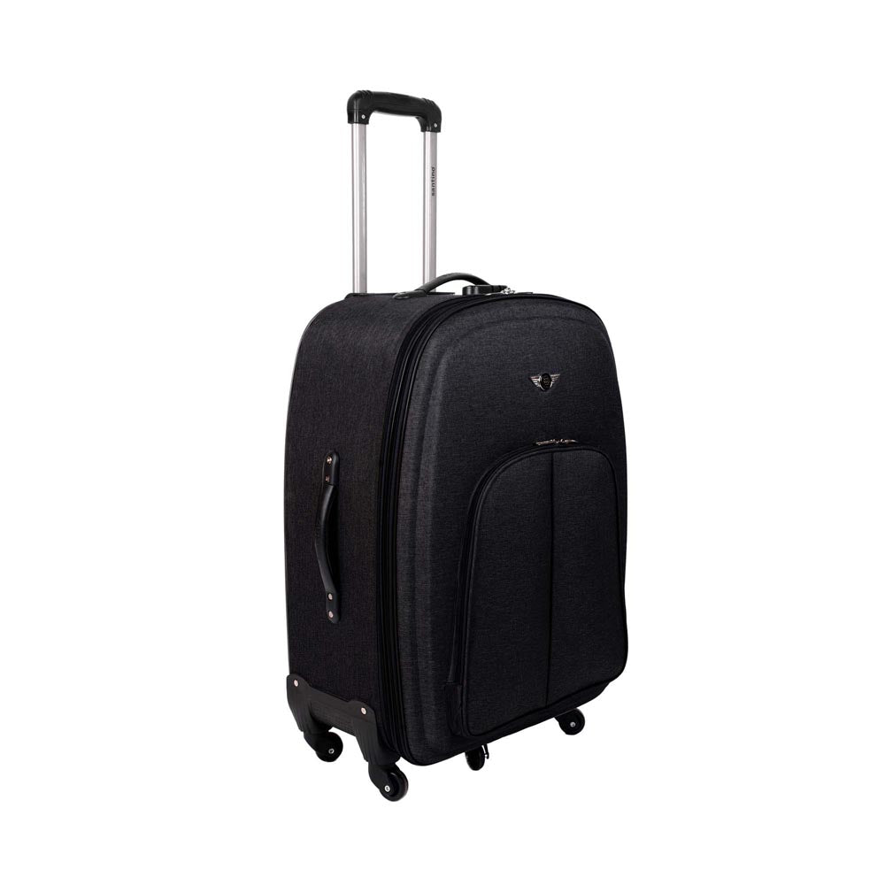 Wenzhou Fabric Suitcase 5 Wheels 360º Santino G Color: Black