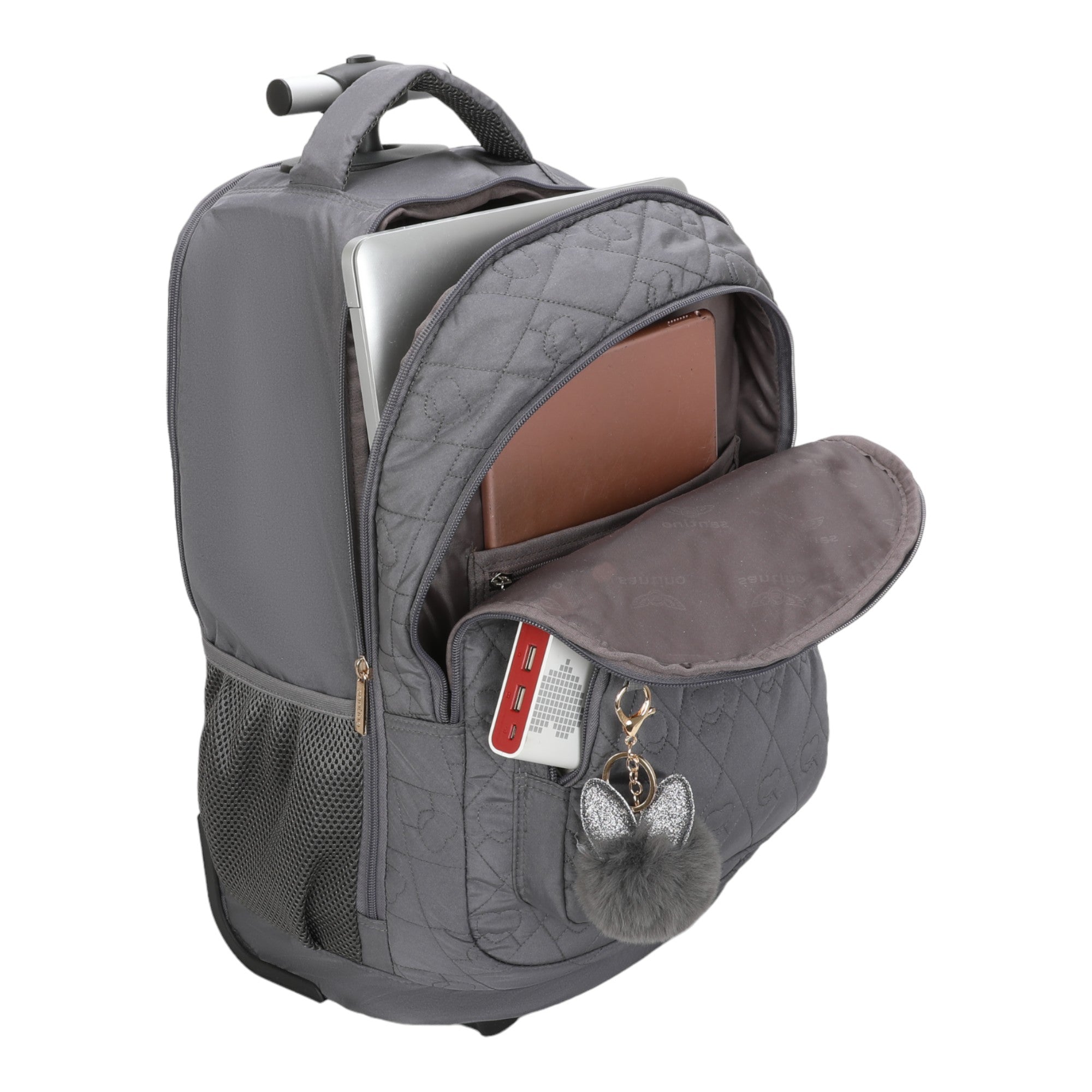 Mochila Notebook Cairo Com Rodas Santino SAC200U Cinza