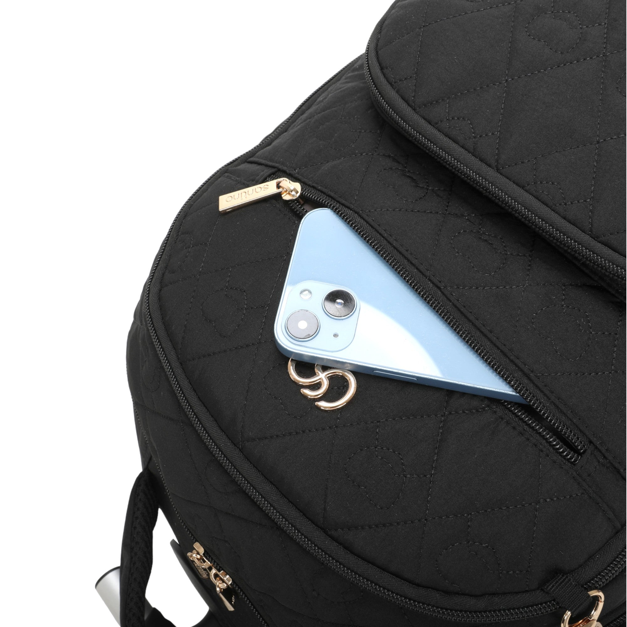 Cairo Laptop Backpack with Wheels Santino SAC200U Black