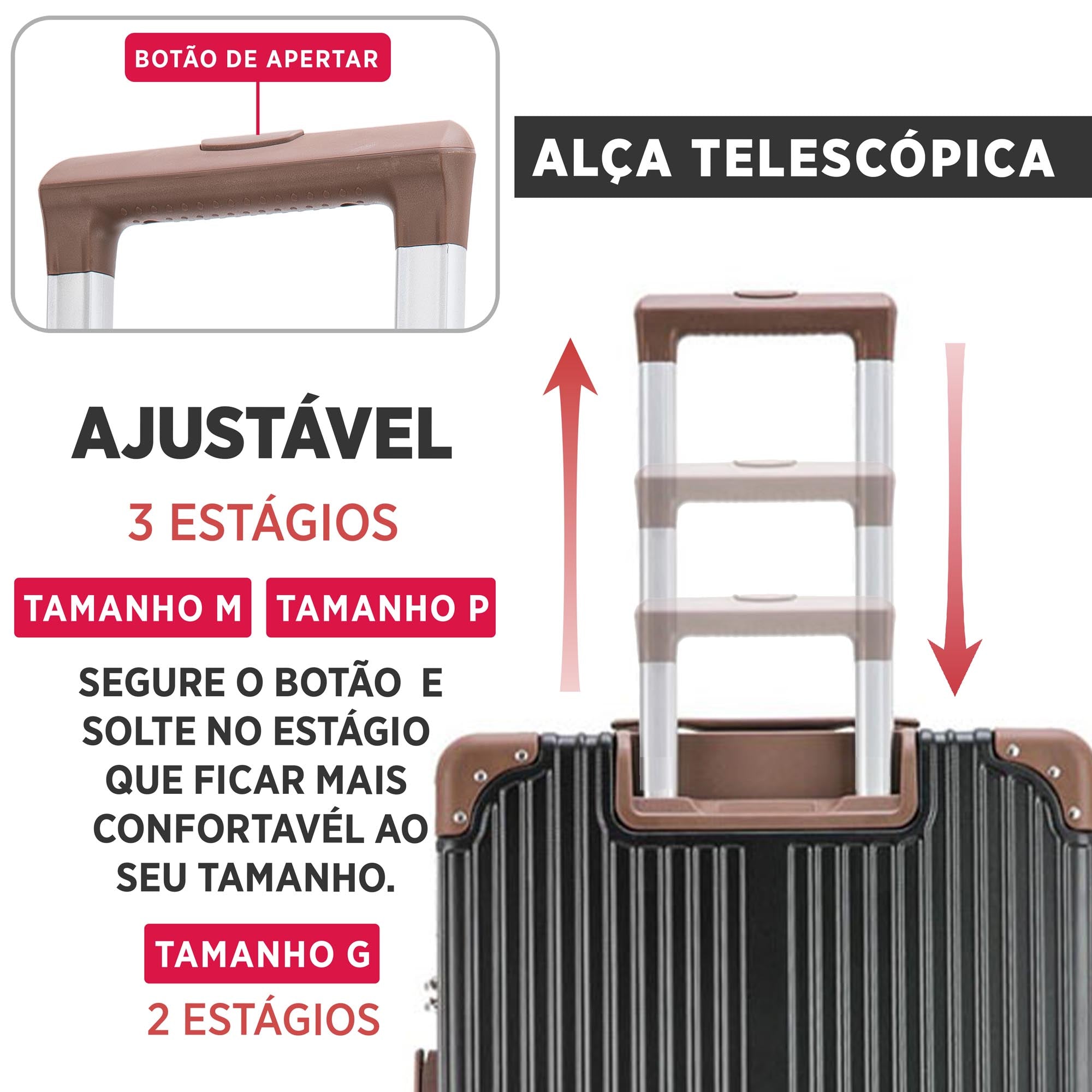 Palazzio 3 Piece 360° Luggage Set Santino PLV191J