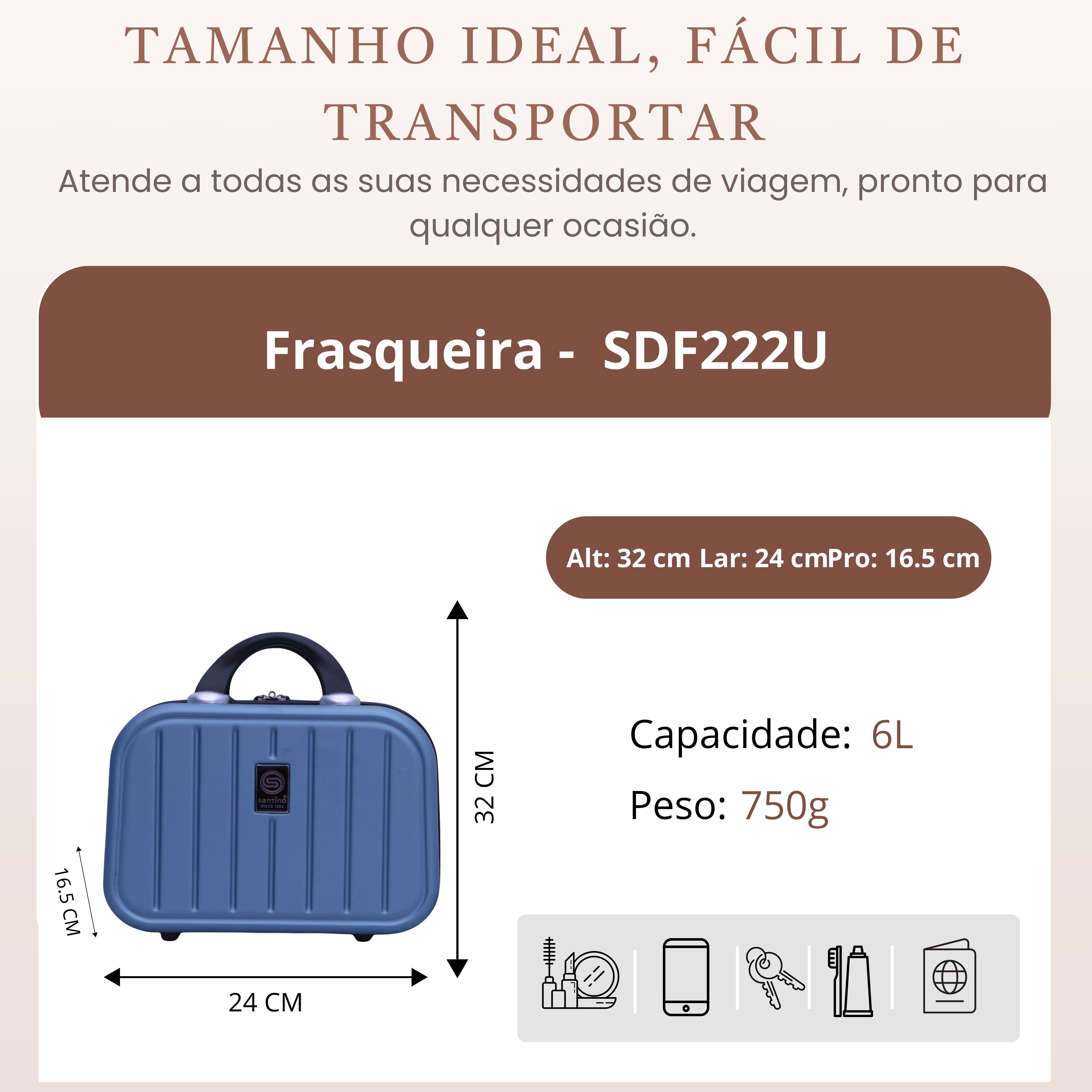 Santino Chicago Rigid Toiletry Bag - SDF222U