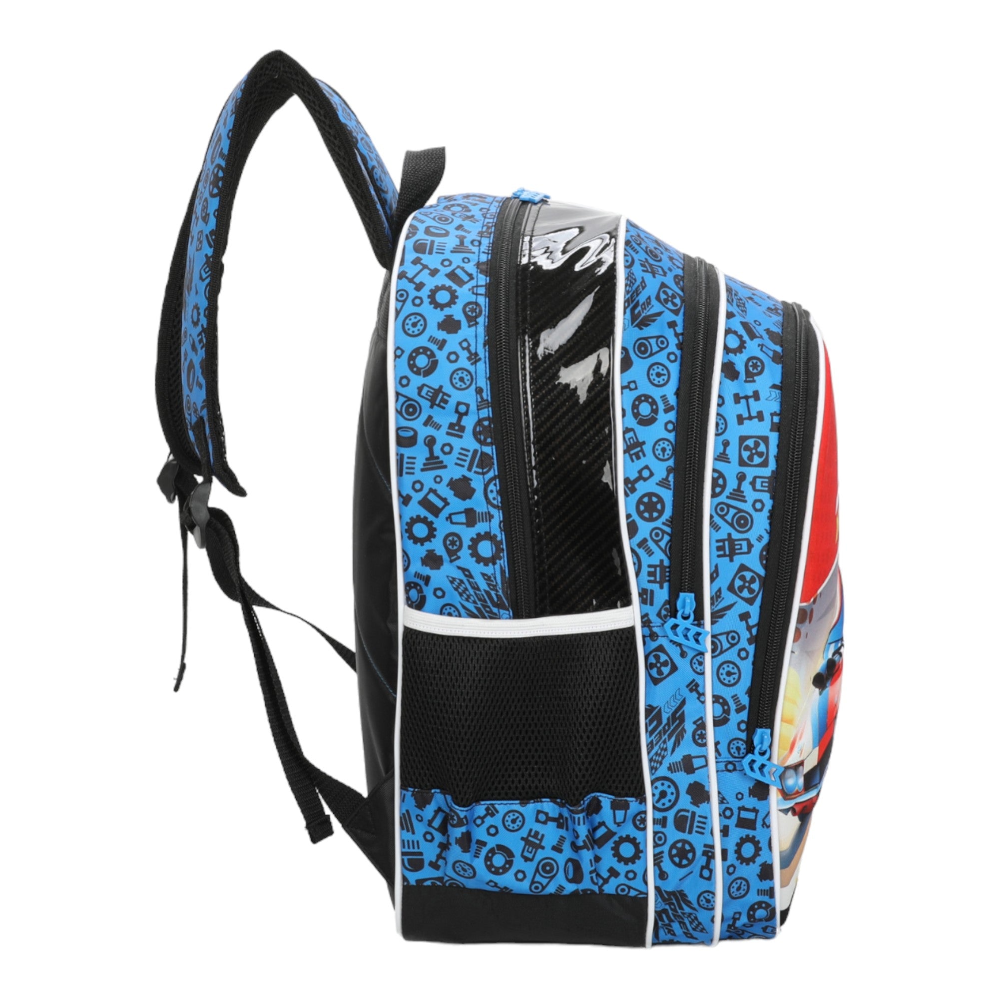 Mochila Infantil Speed Car Champion by Santino - SCM10U - Azul Marinho