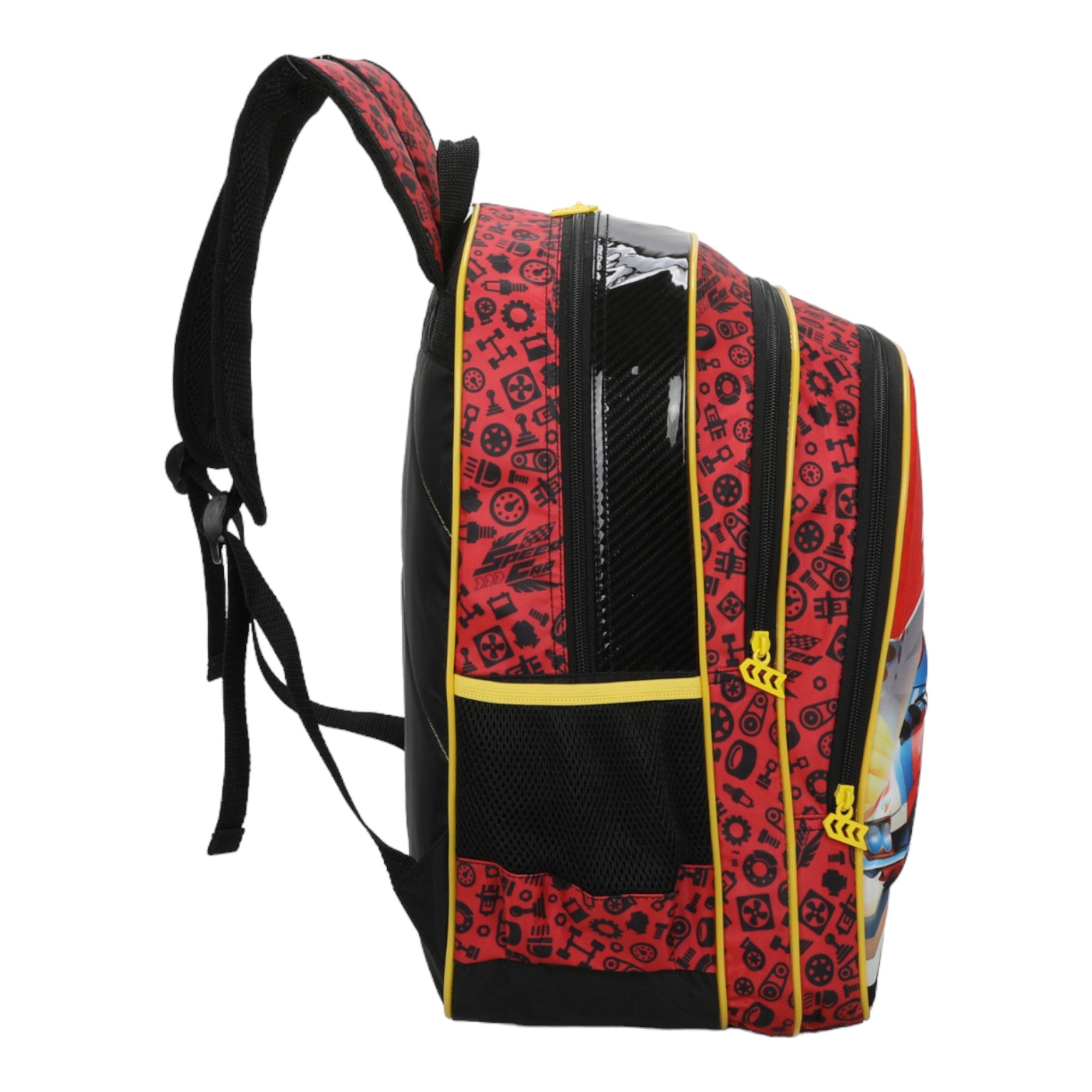 Mochila Infantil Speed Car Champion by Santino Poliéster SCM10U Vermelho