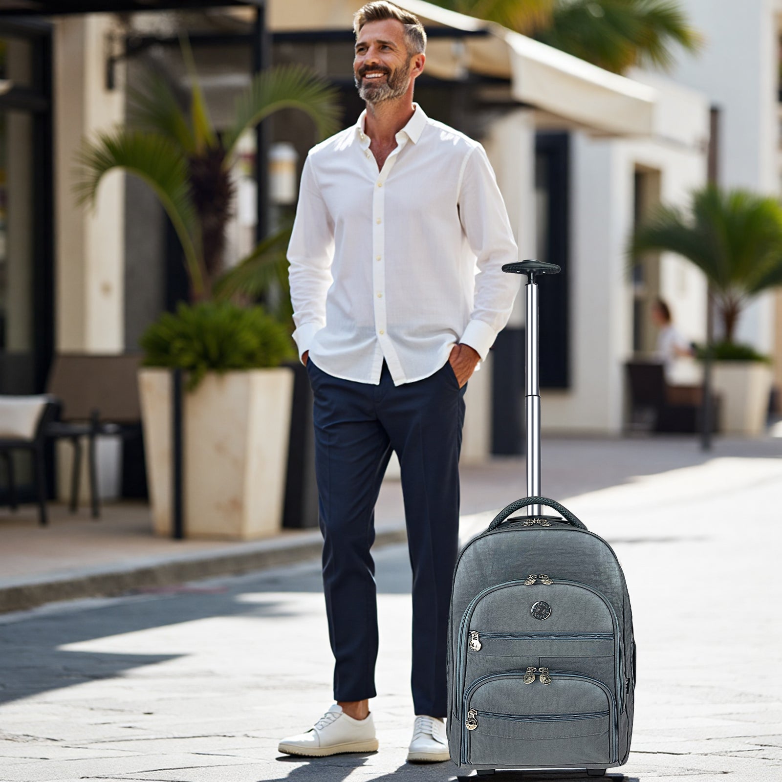 Corcovado Laptop Backpack with Wheels Santino SAC193U