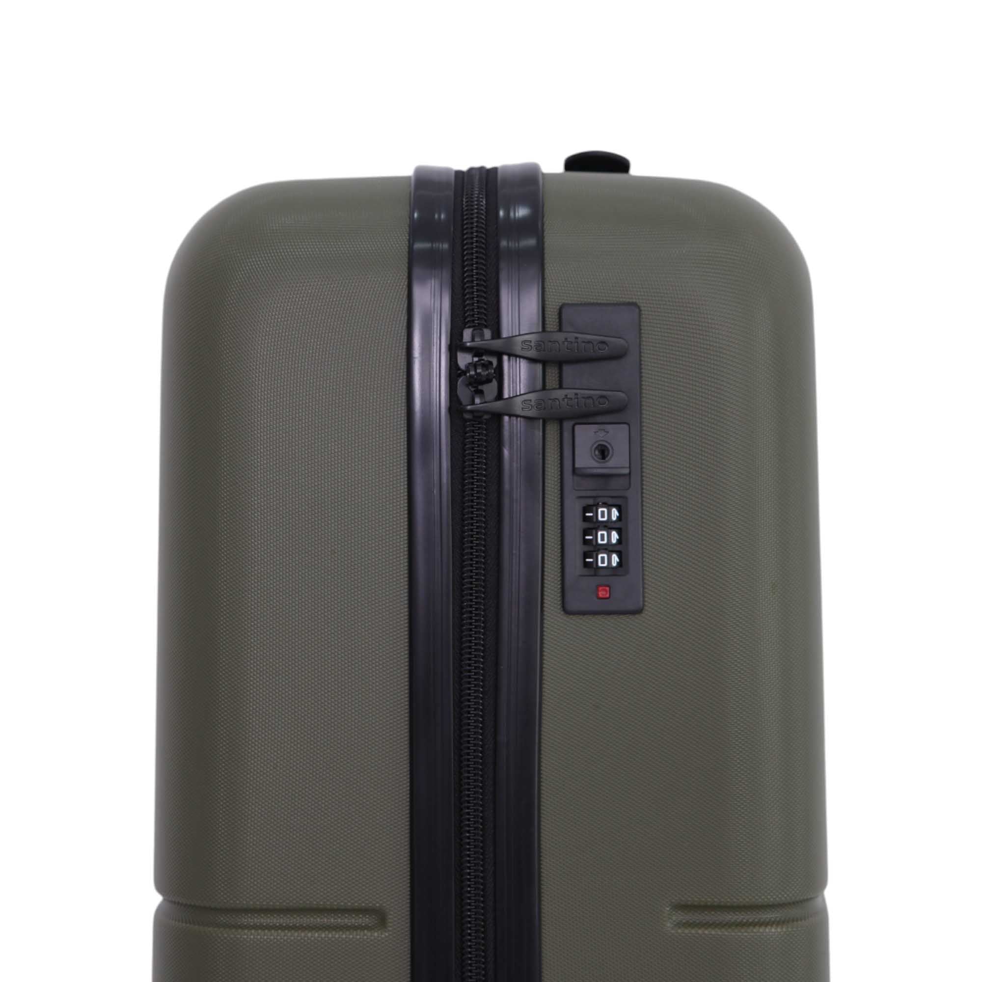 Zeus 3-Piece Rigid Suitcase Set Moss Green SDV701J
