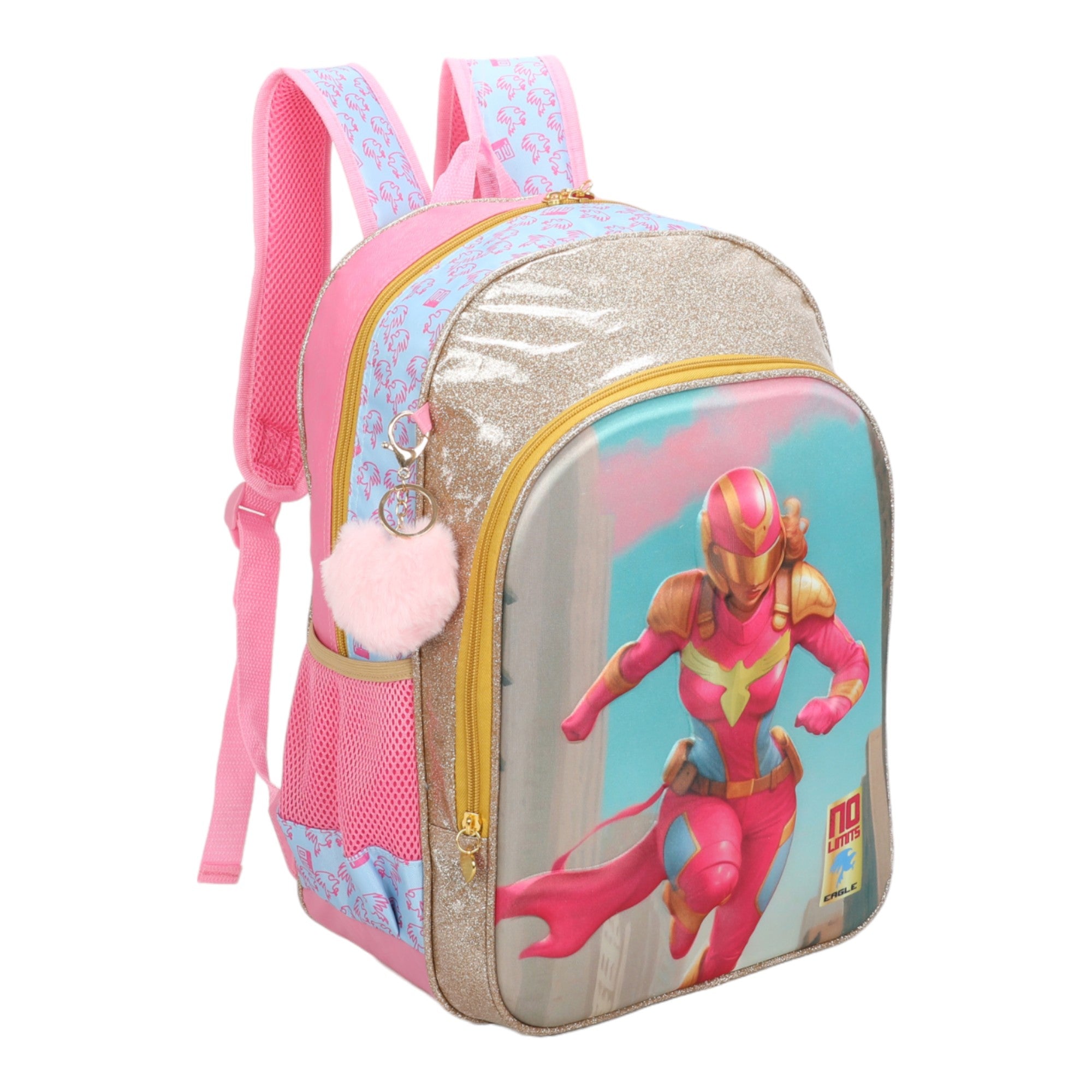 Mochila Infantil No Limits GirlHero by Santino - NLM12U47 - Pink