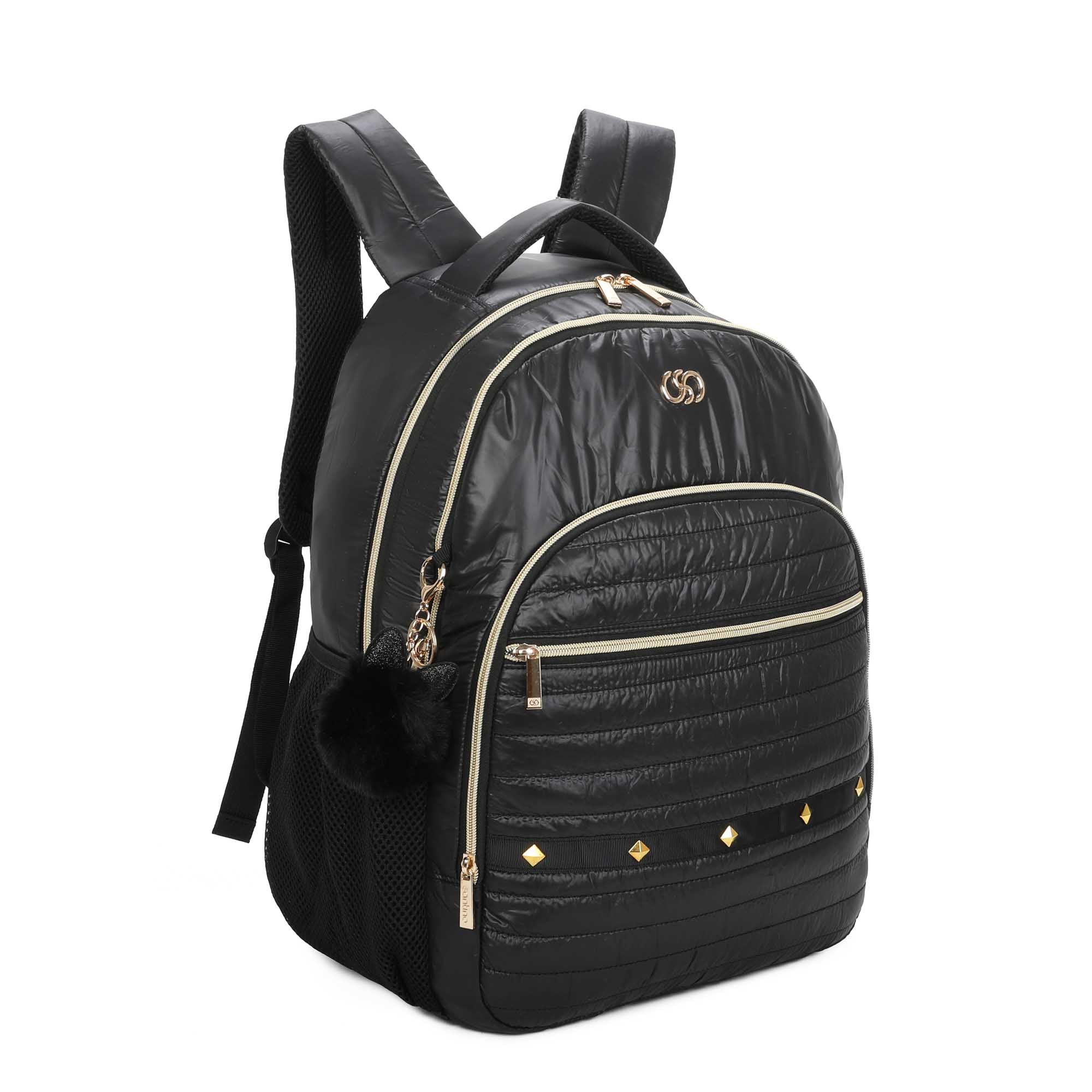 Bolsa Mochila Rania Santino - SAB415U01 - Preta