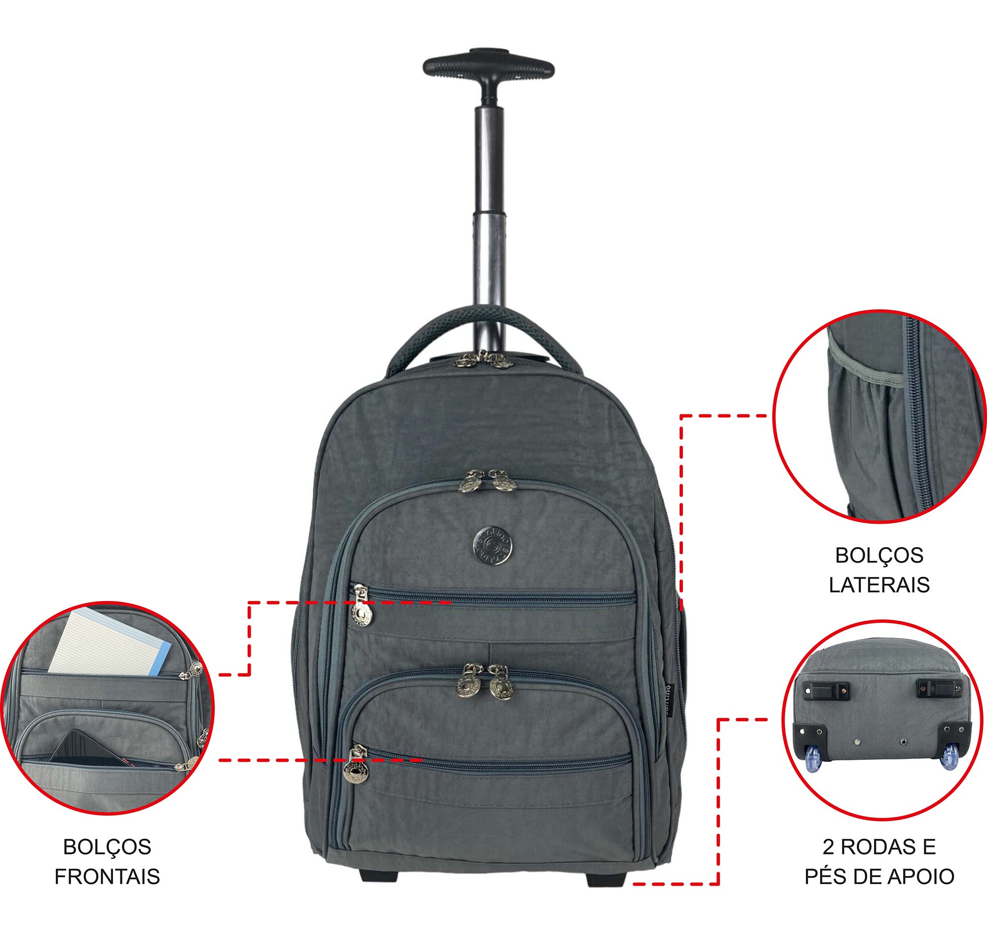Corcovado Laptop Backpack with Wheels Santino SAC193U