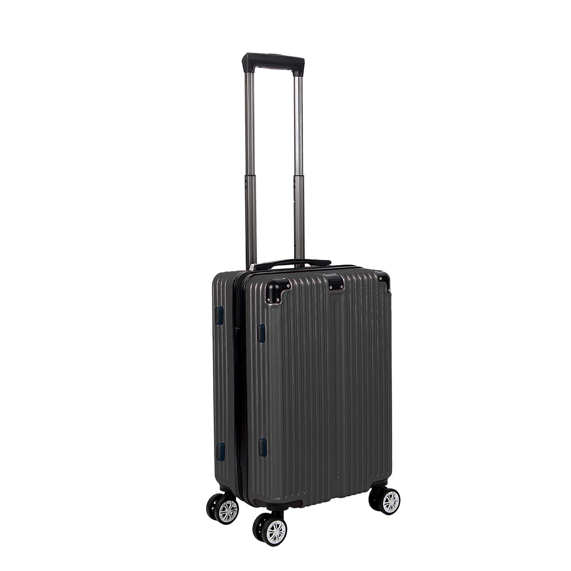 Santino AMZV204P Dublin Rigid Carry-On Suitcase with 4 Double Wheels