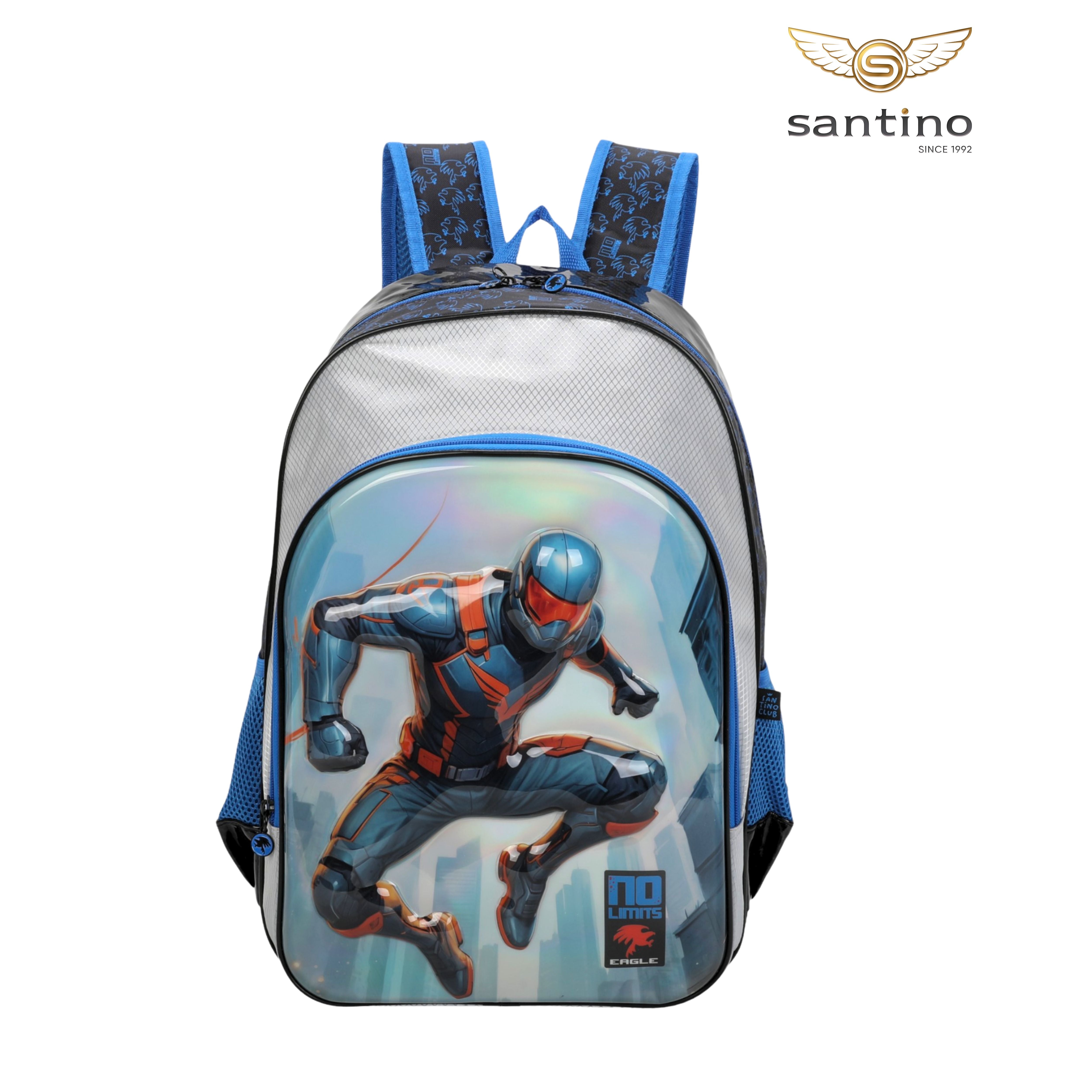 Mochila Infantil No Limits ManHero by Santino - NLM13U02 - Azul