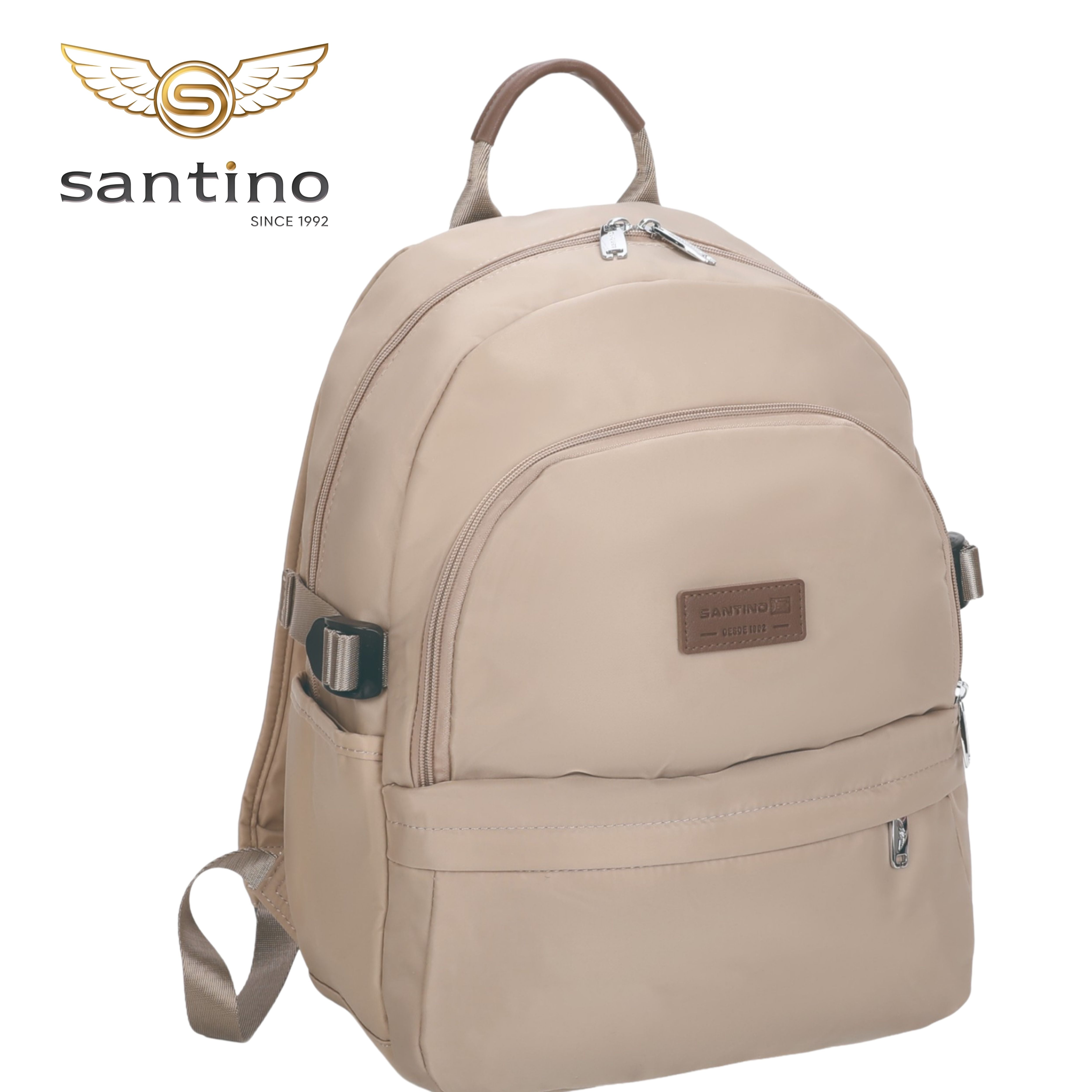 Bolsa Mochila Frésia Santino - SAB411U06 - Bege