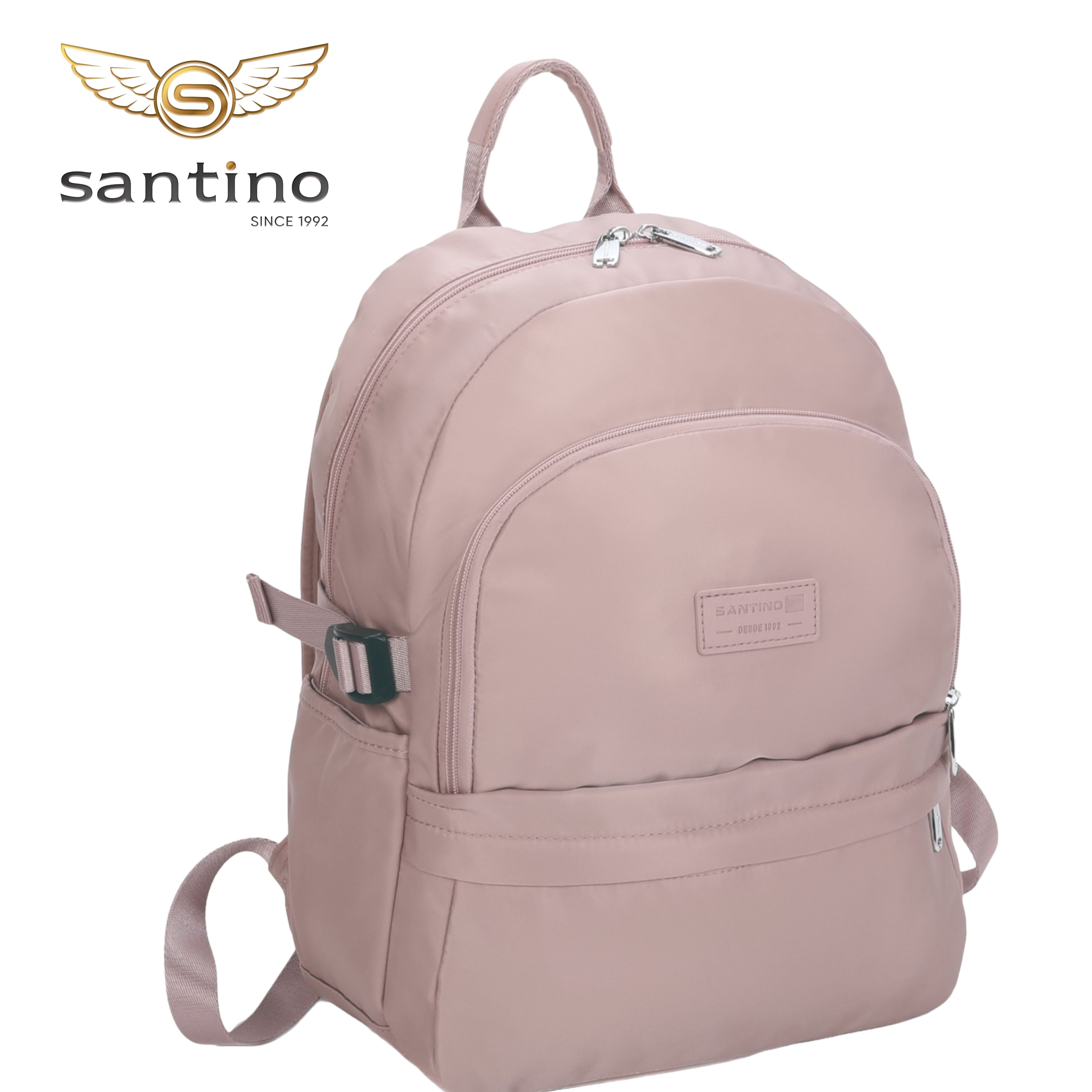 Bolsa Mochila Frésia Santino - SAB411U62 - Rosa Claro