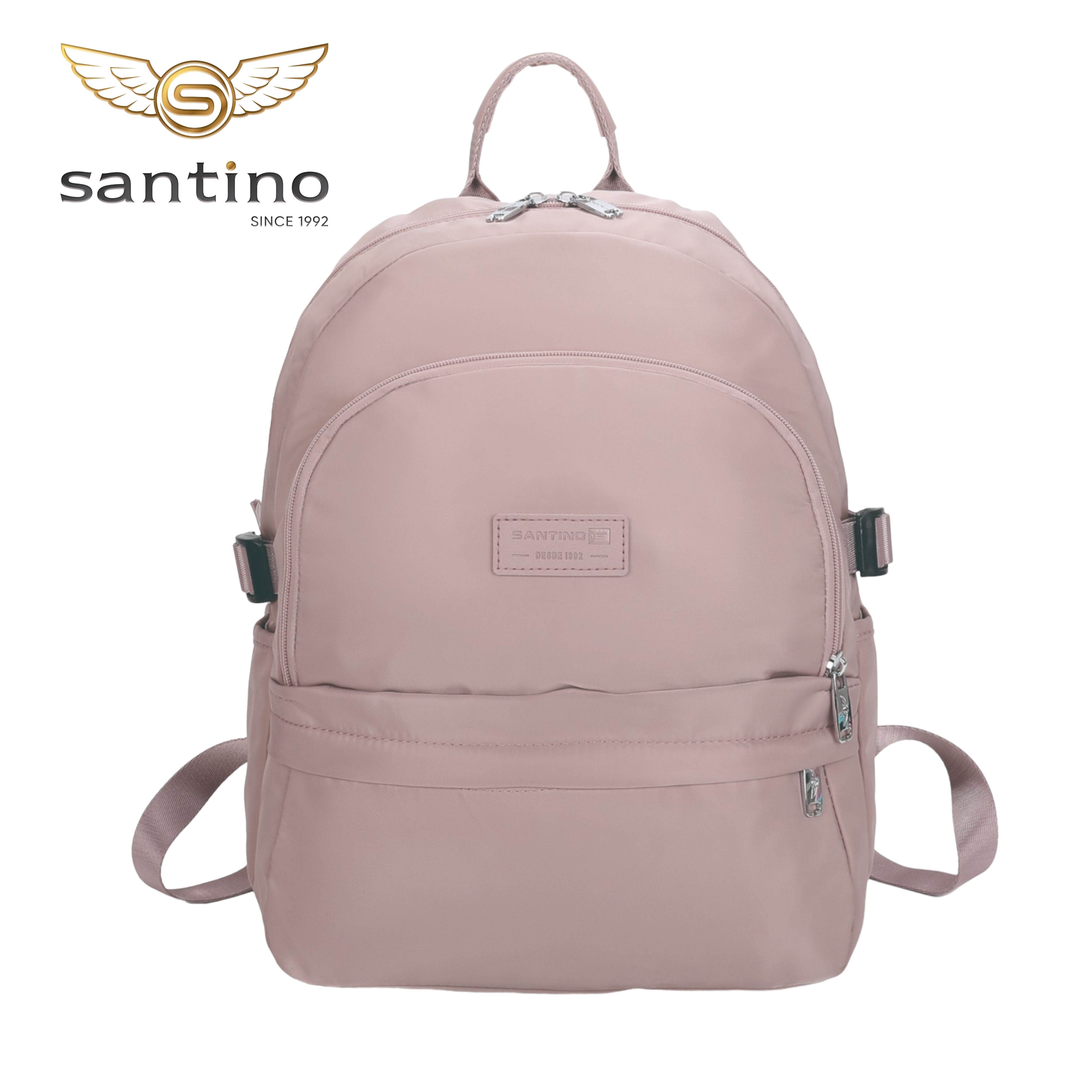 Bolsa Mochila Frésia Santino - SAB411U62 - Rosa Claro