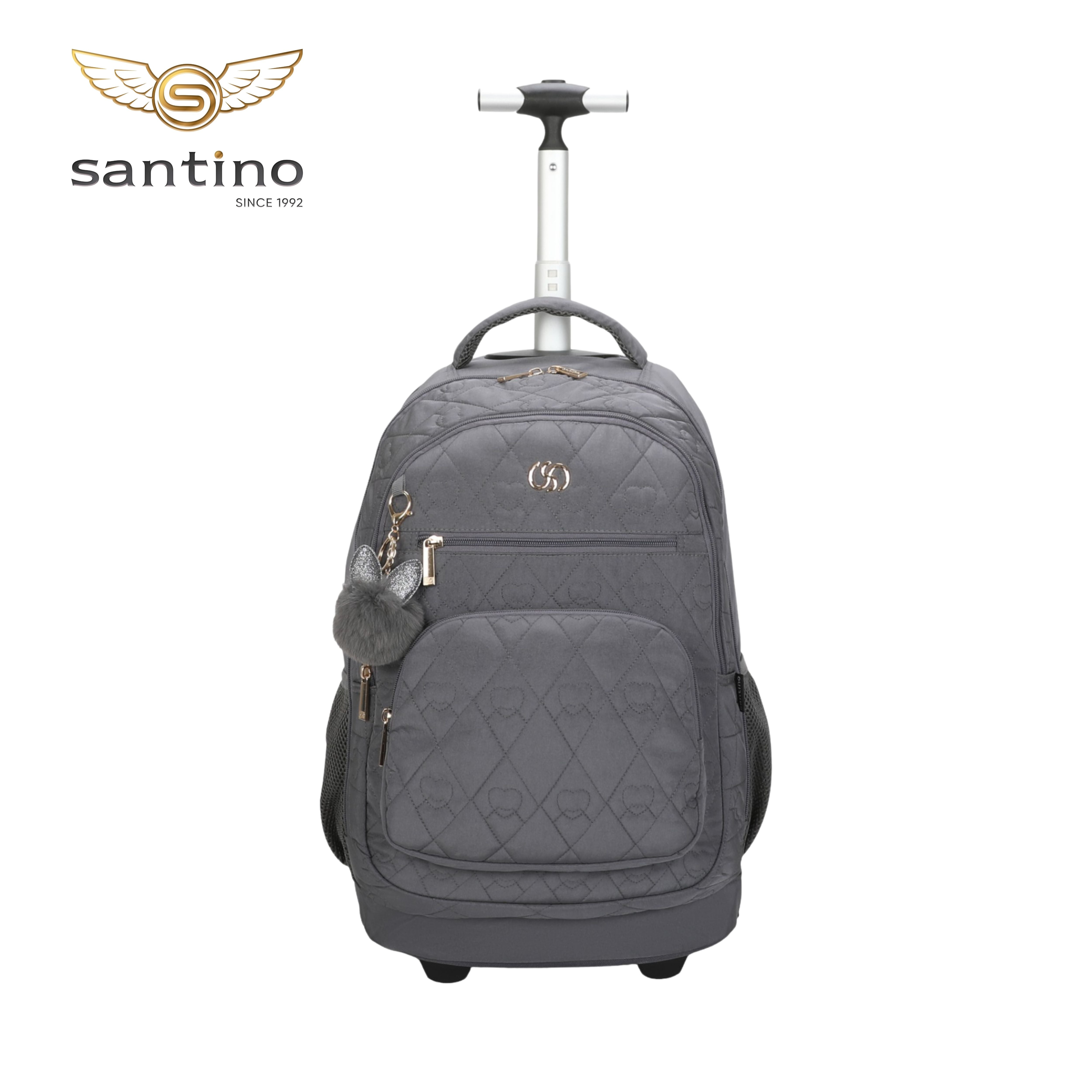 Mochila Notebook Cairo Com Rodas Santino SAC200U Cinza