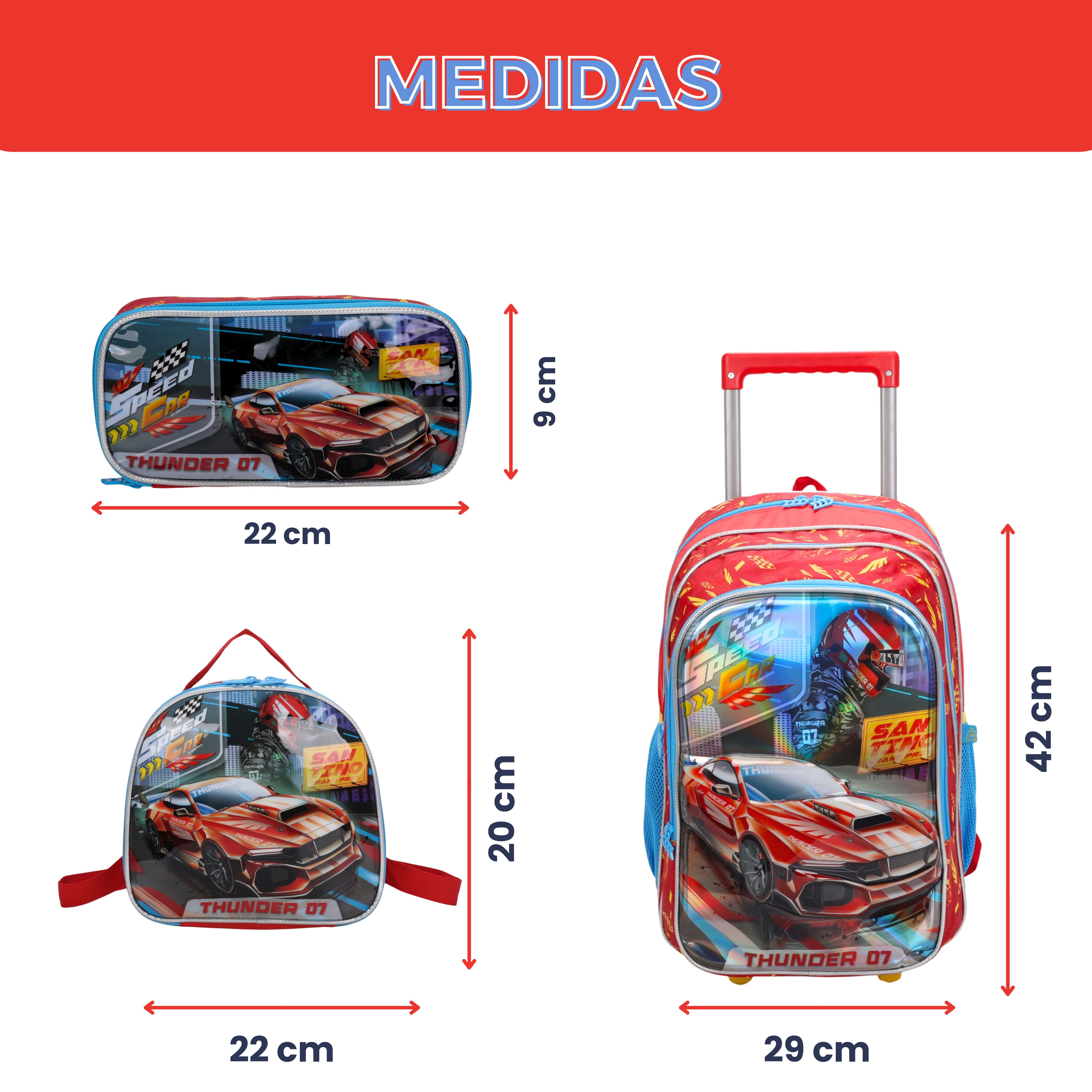 Speed Car Tunning Race by Santino Polyester Kids Kit SCK11U Red