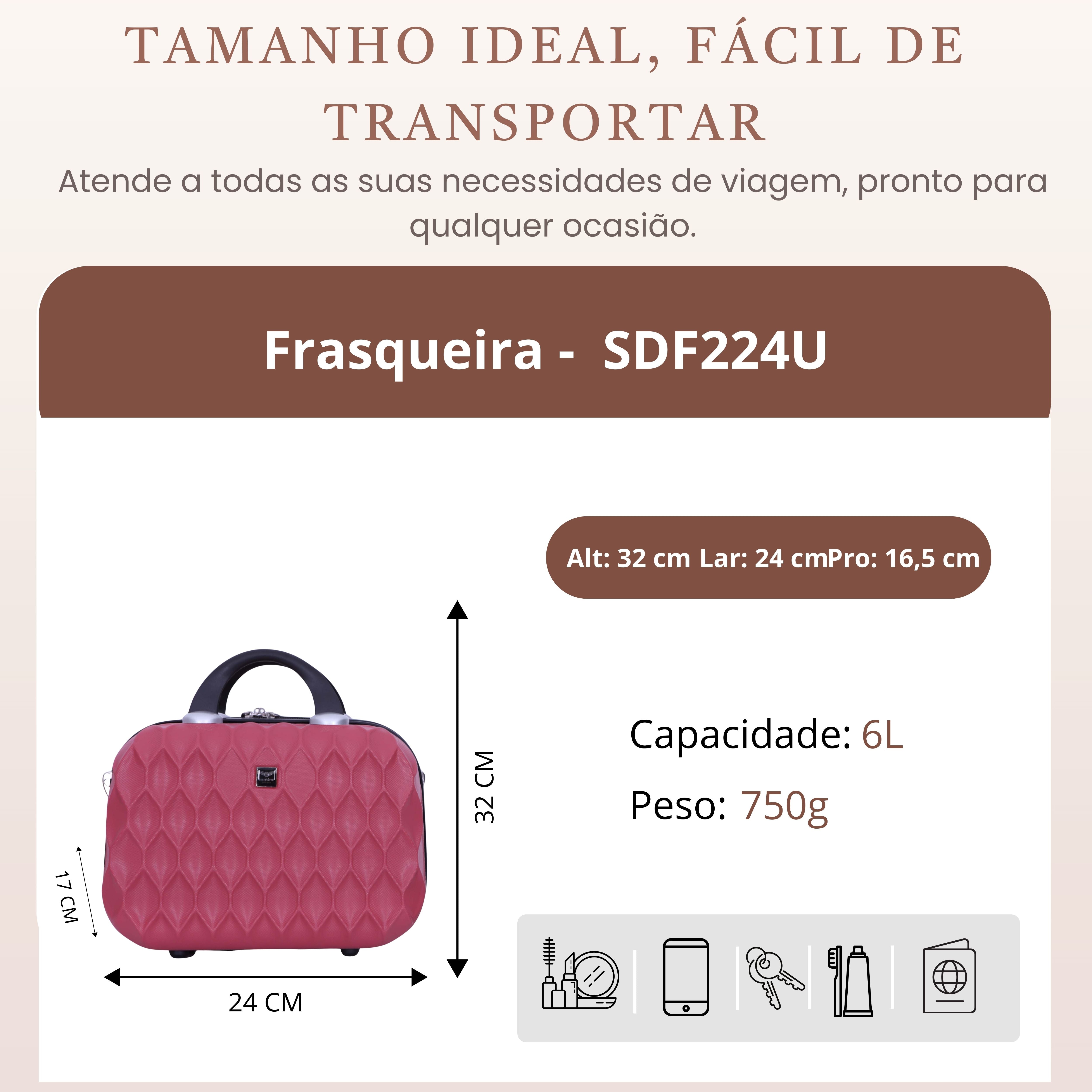 Santino Rigid Marseille Toiletry Bag - SDF224U