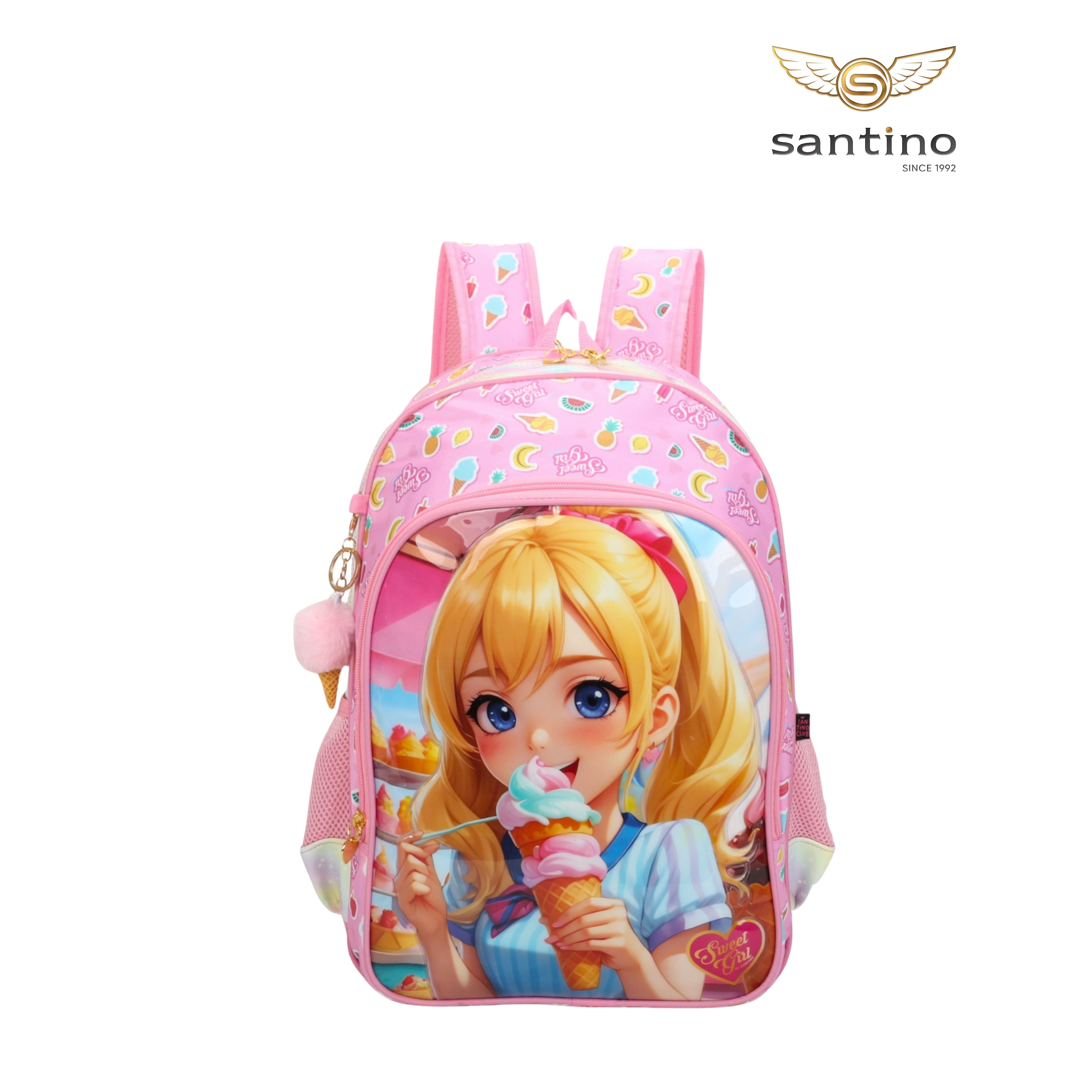 Mochila Infantil Sweet Girl Ice Cream by Santino - SGM20U- Pink