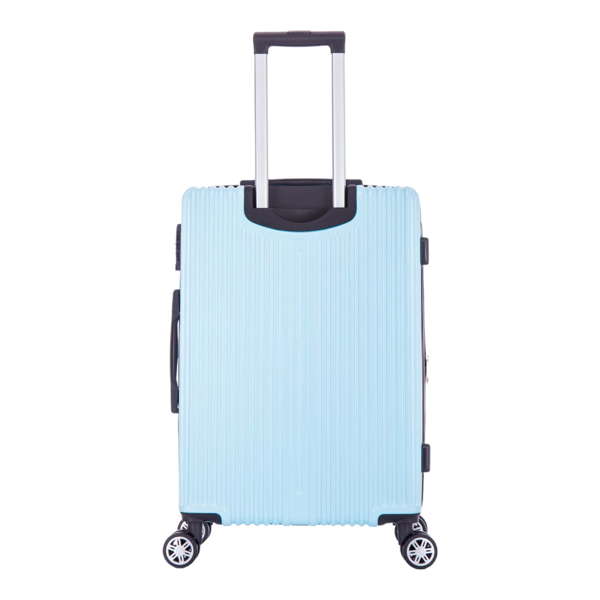 Santino AMZV204P Dublin Rigid Carry-On Suitcase with 4 Double Wheels