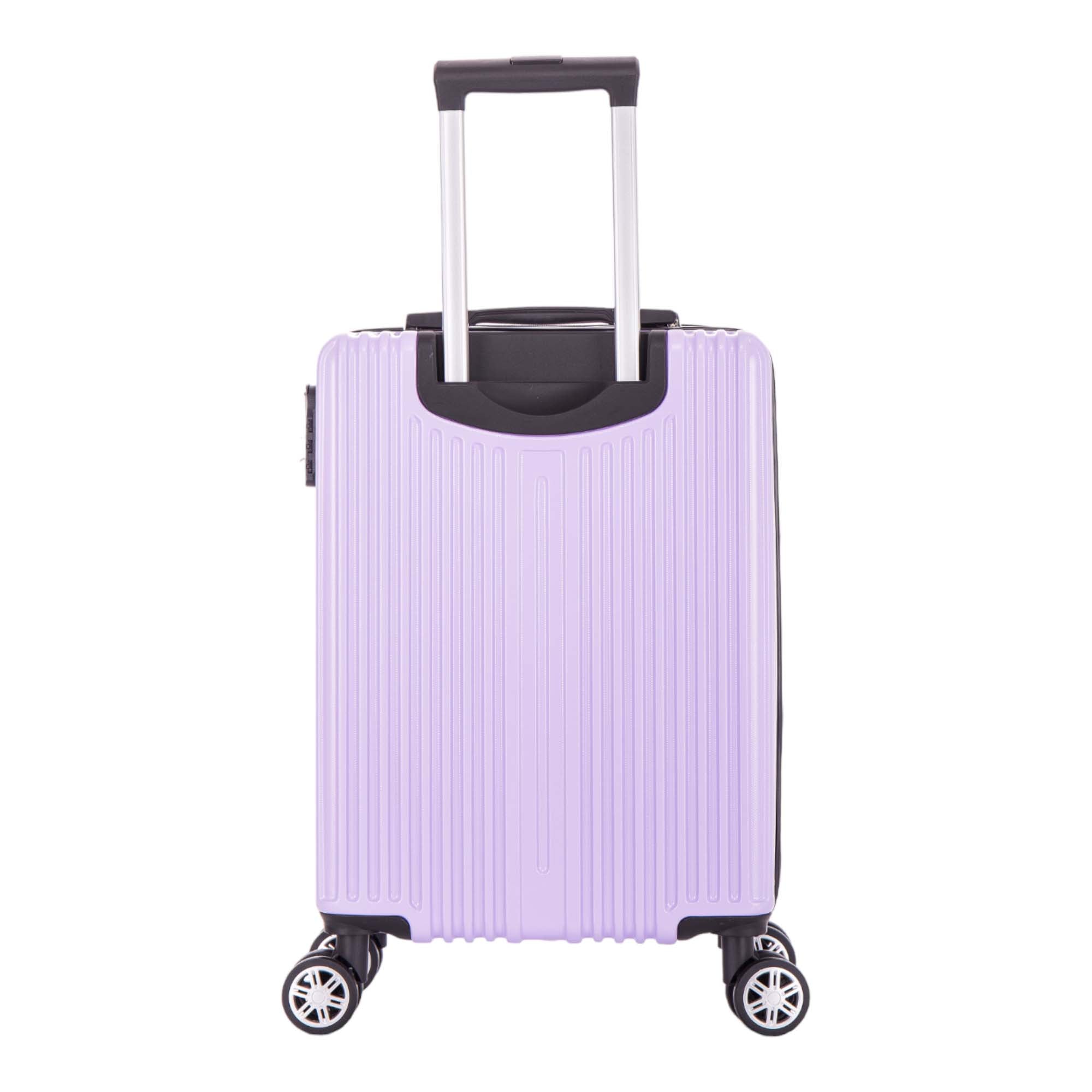 Santino AMZV204P Dublin Rigid Carry-On Suitcase with 4 Double Wheels
