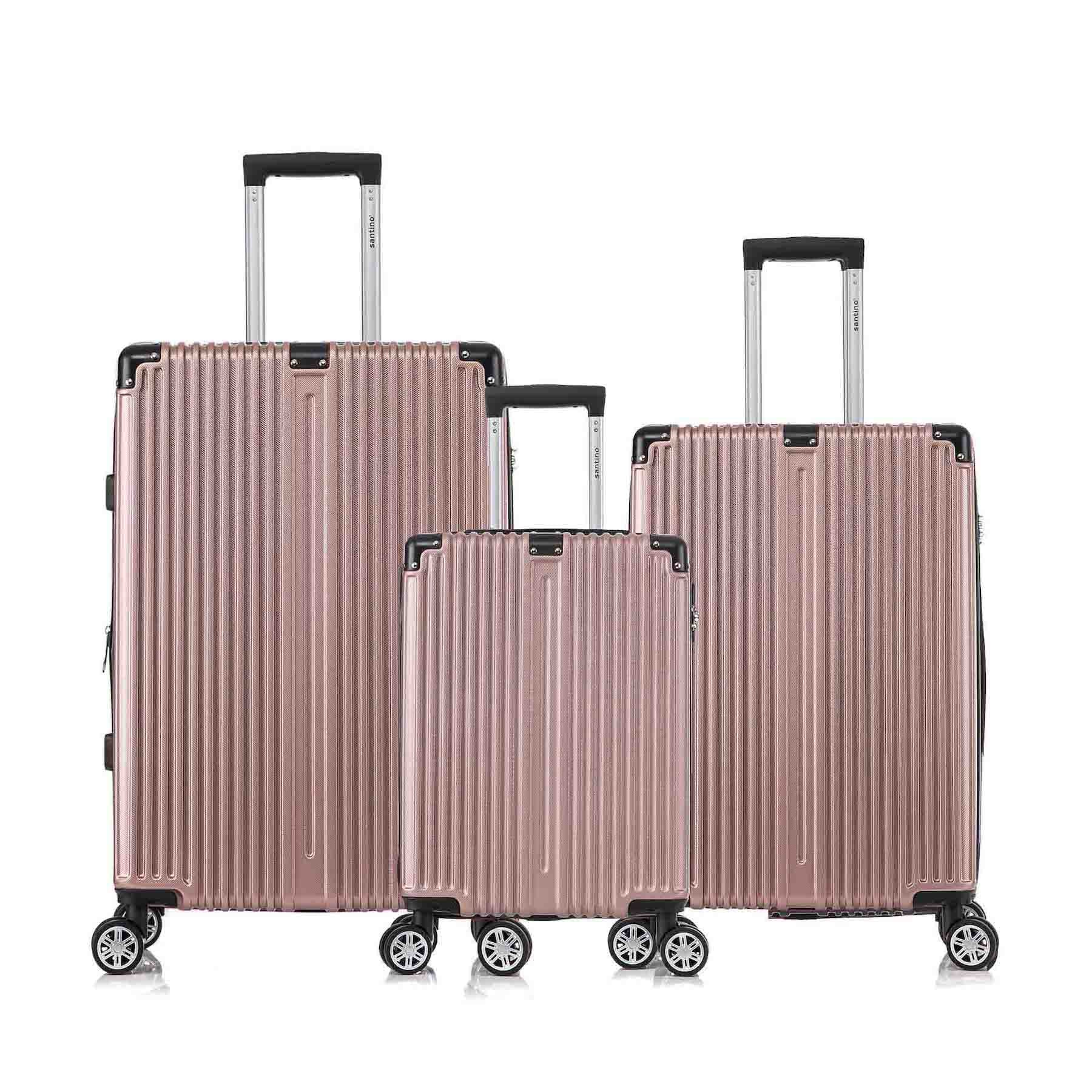 Conjunto de Malas Dublin 3 Peças Rígida 360° Santino MZV204J