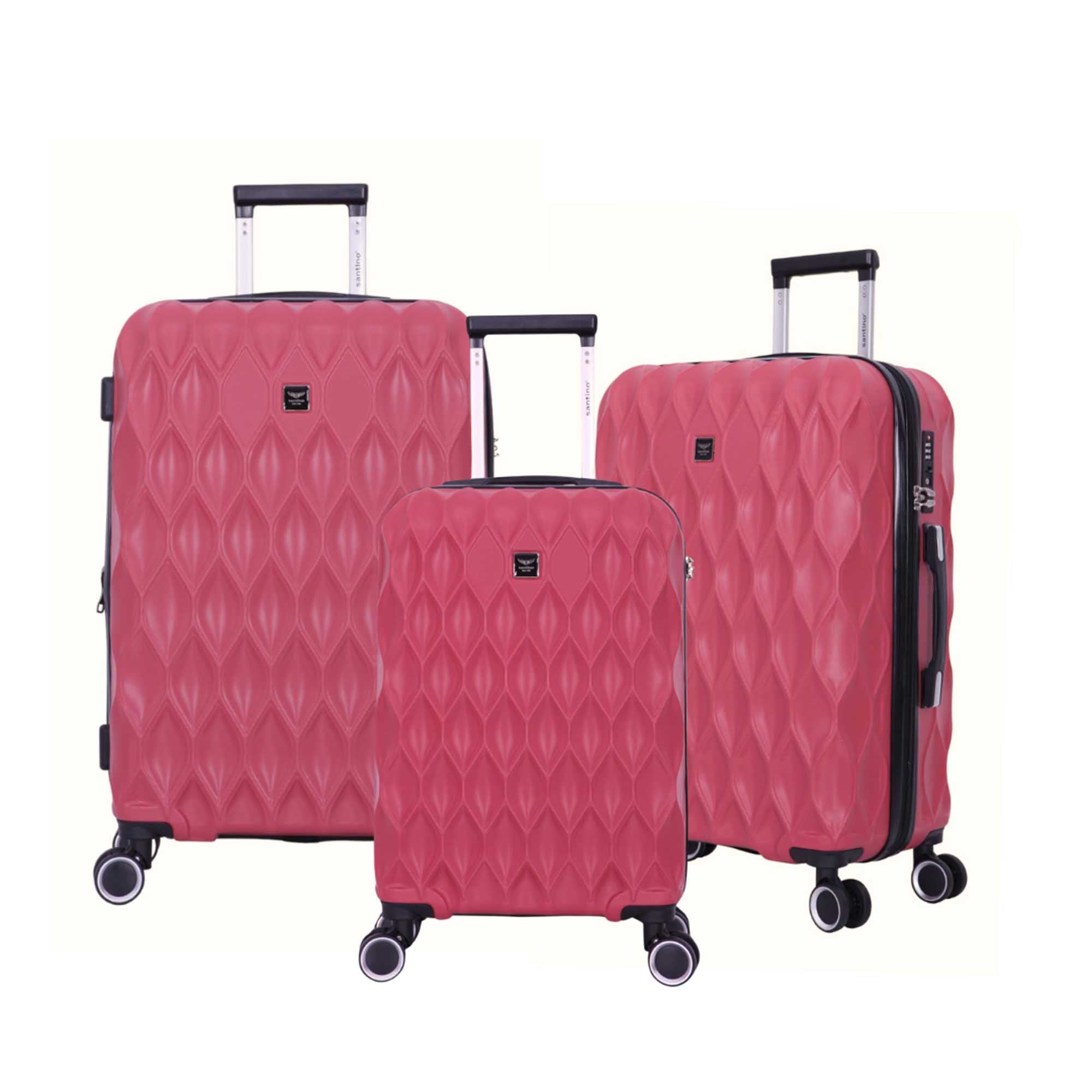 Marseille 3-Piece Rigid 360° Luggage Set Santino SDV224J