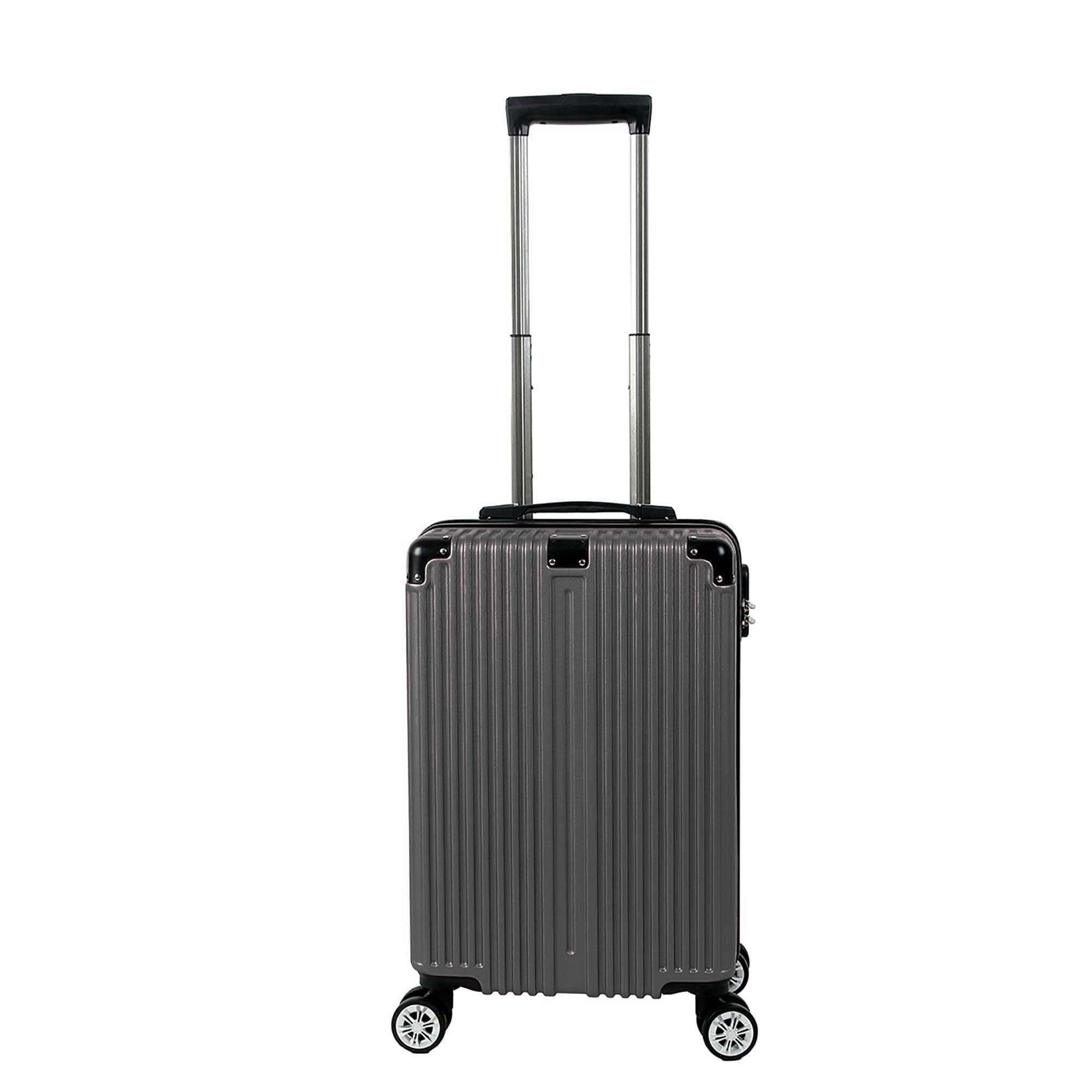 Santino AMZV204P Dublin Rigid Carry-On Suitcase with 4 Double Wheels