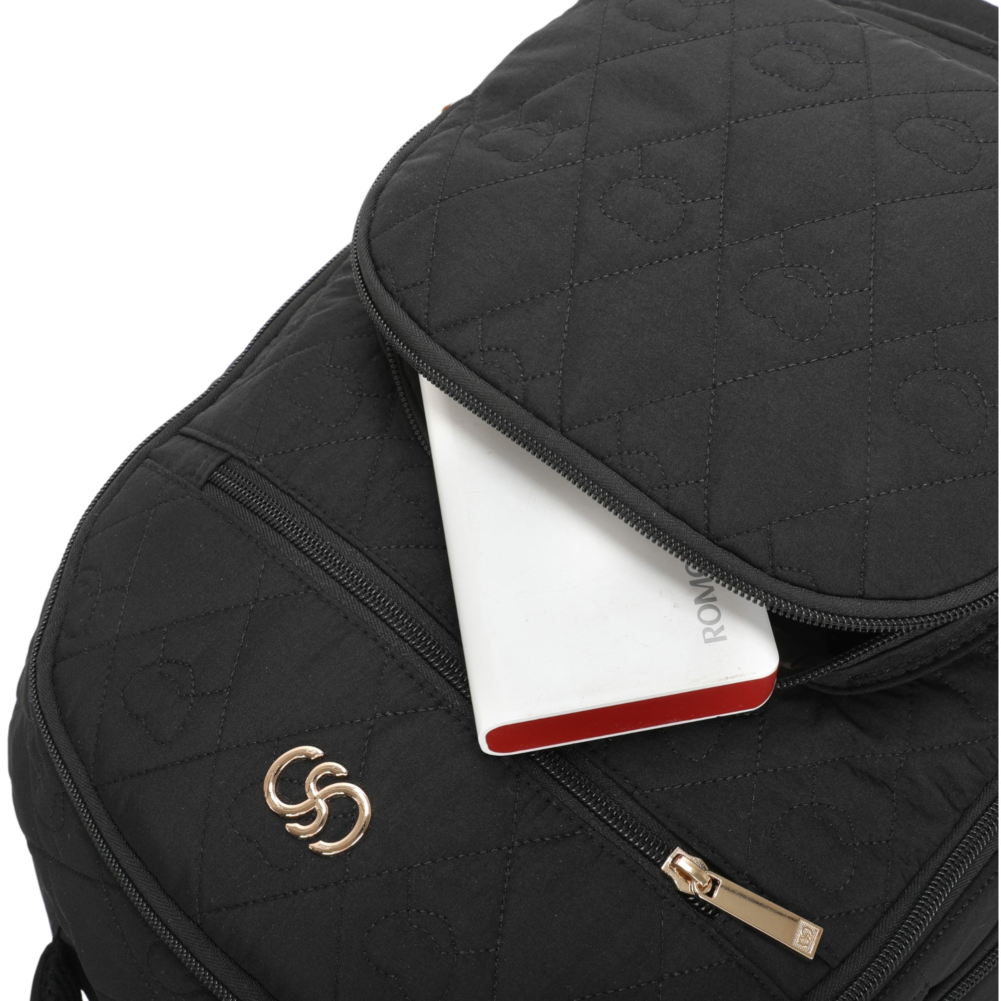 Cairo Laptop Backpack with Wheels Santino SAC200U Black