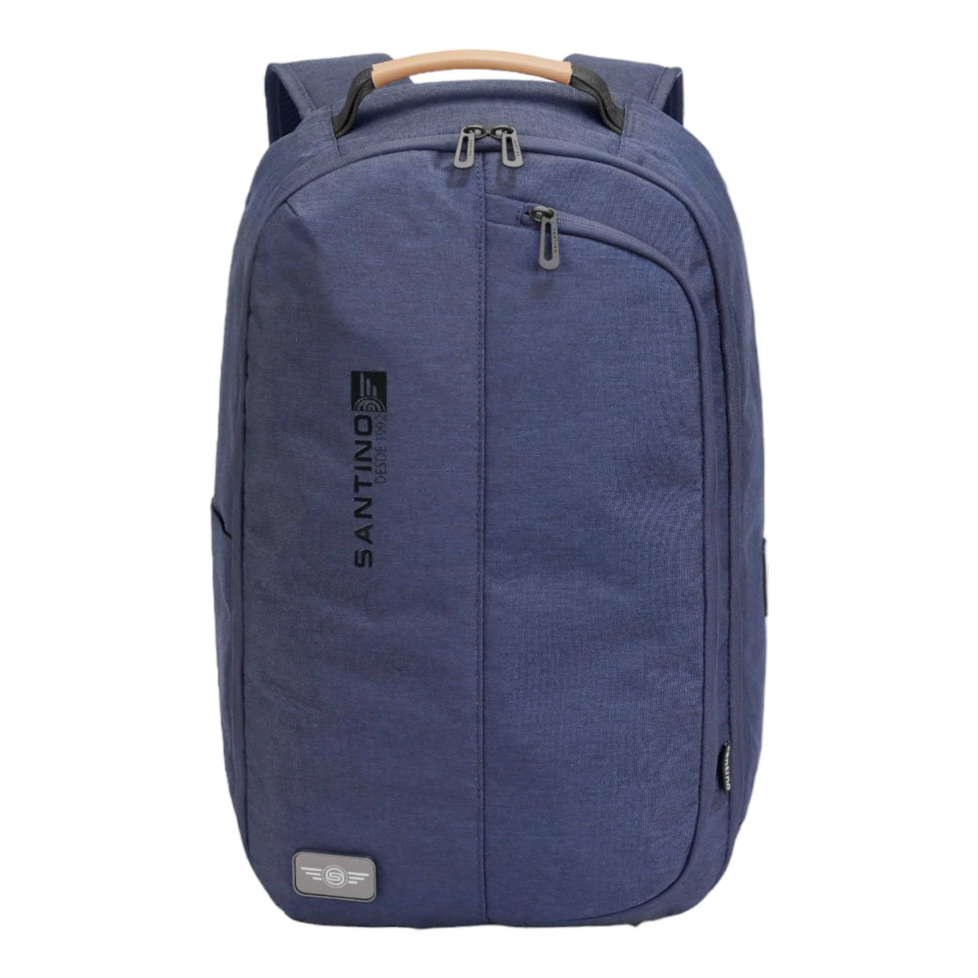 Trend by Santino Navy Blue Polyester Laptop Backpack