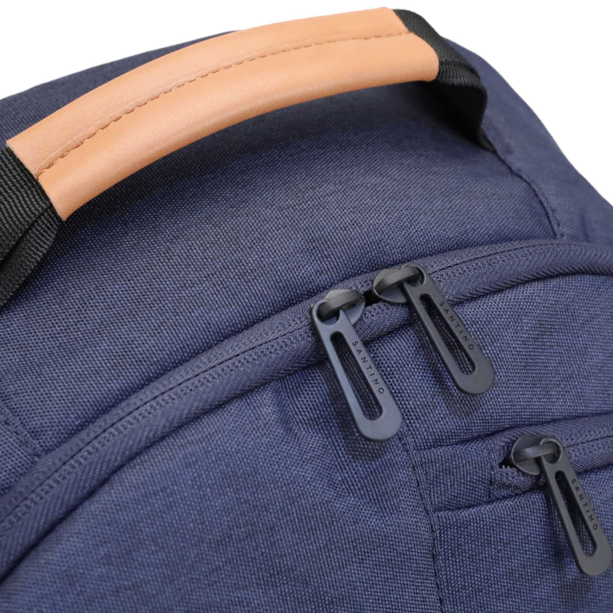 Trend by Santino Navy Blue Polyester Laptop Backpack