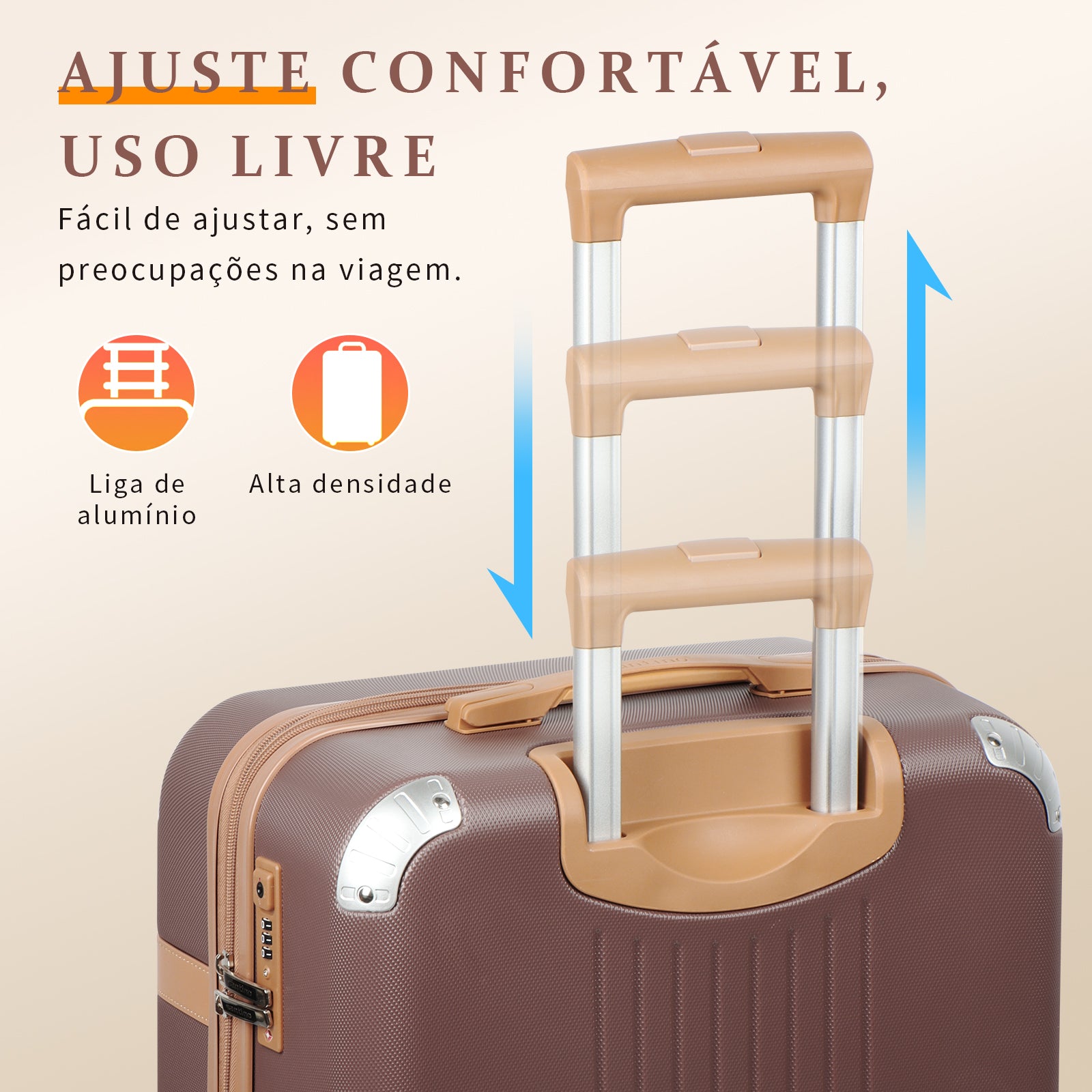 Santino Athena 3-Piece Rigid 360º Luggage Set - BGV182J
