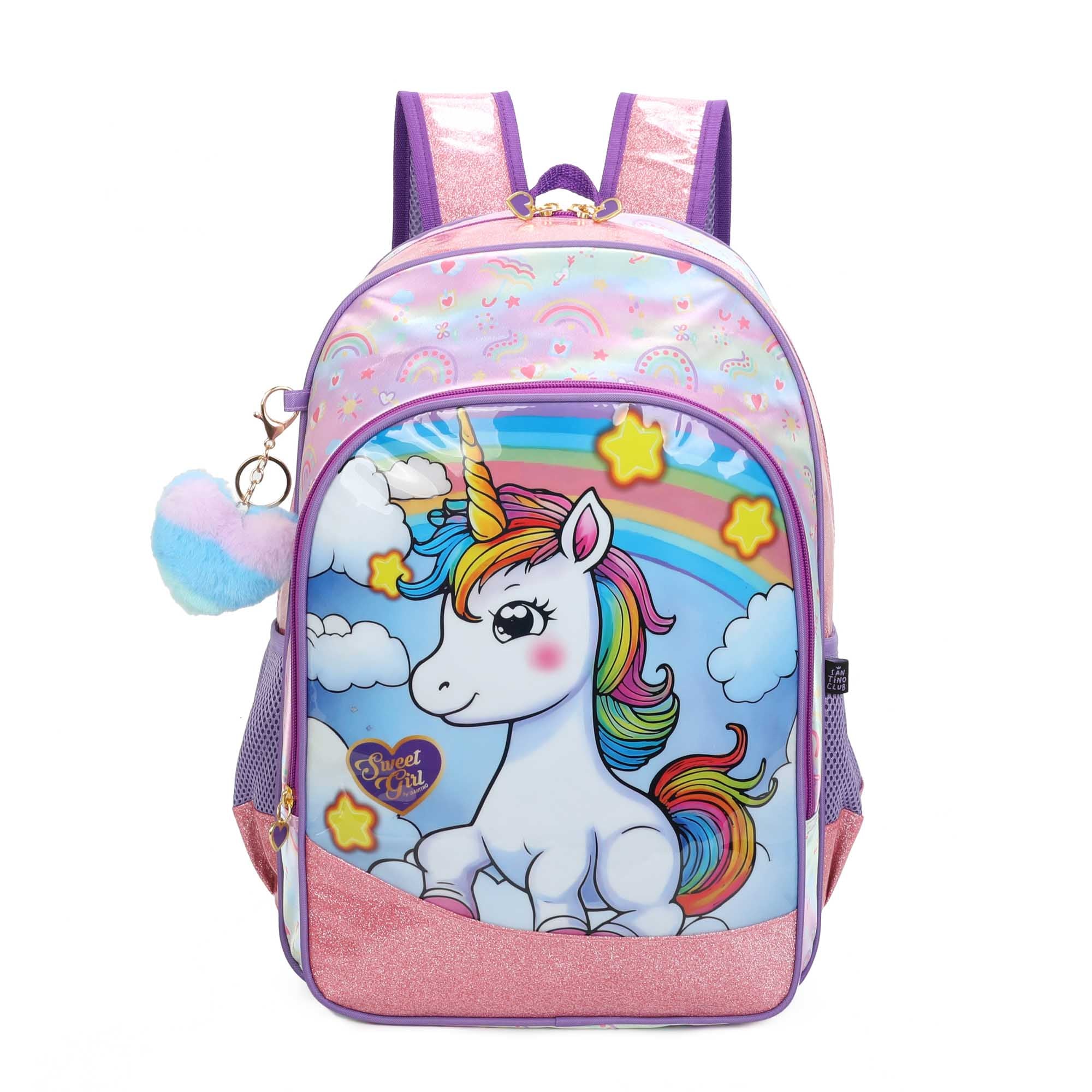 Mochila Sweet Girl Unicorn by Santino - SGM22U - Lílas
