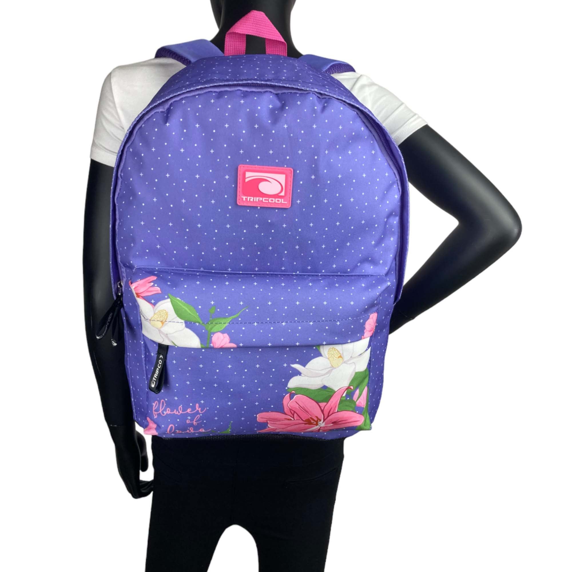 Mochila Juvenil Coronado Poliéster Tripcool TCM107U14