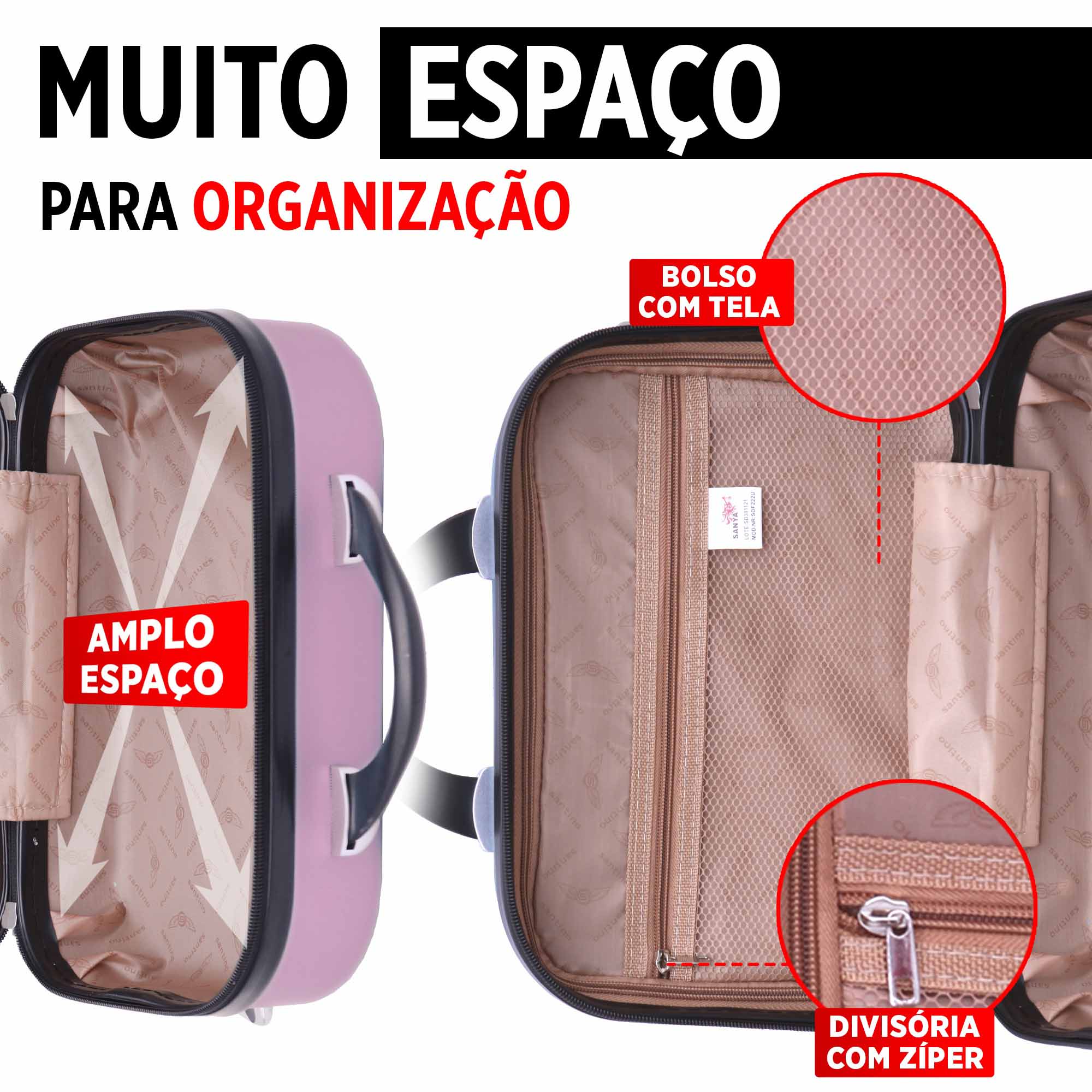 Santino Chicago Rigid Toiletry Bag - SDF222U