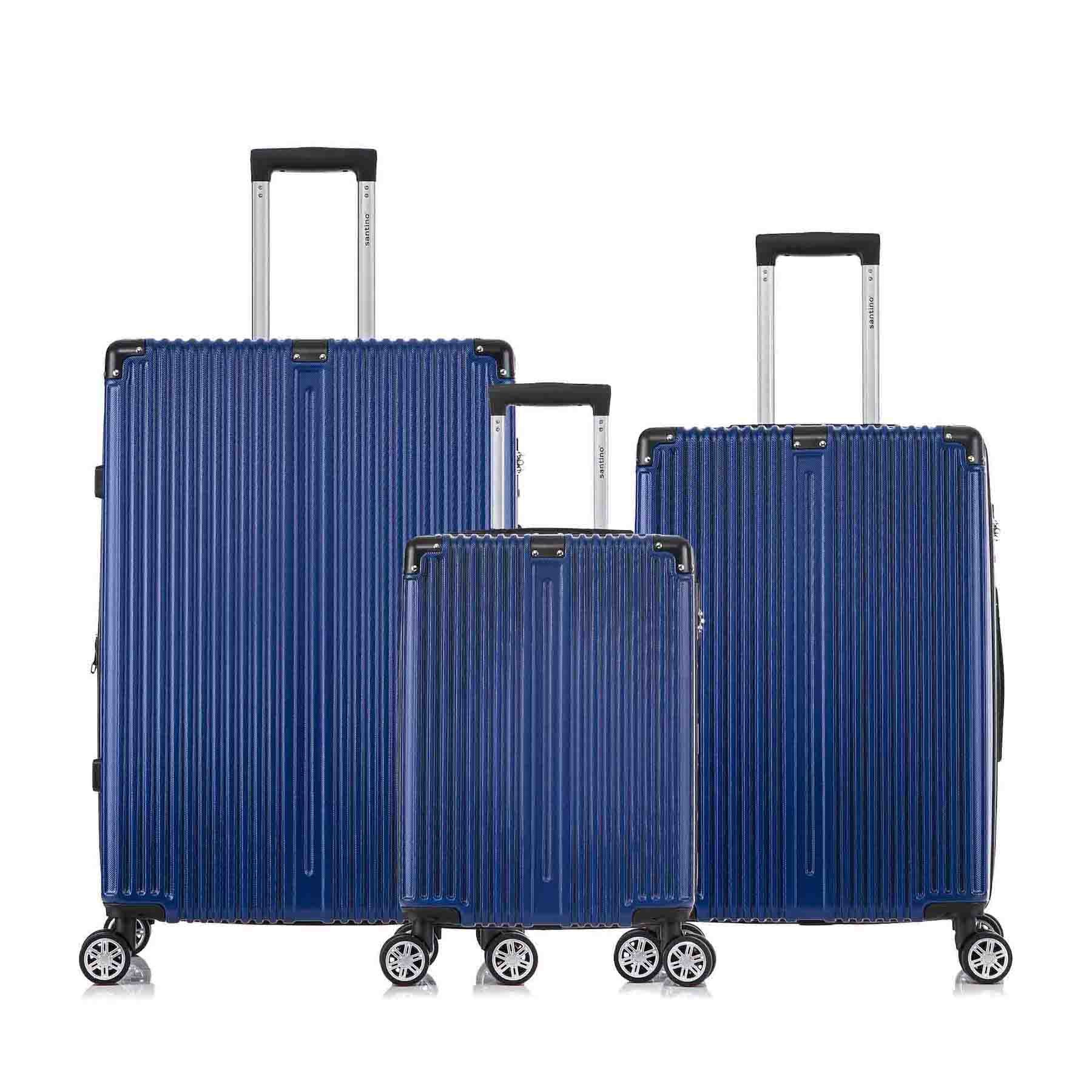 Conjunto de Malas Dublin 3 Peças Rígida 360° Santino MZV204J