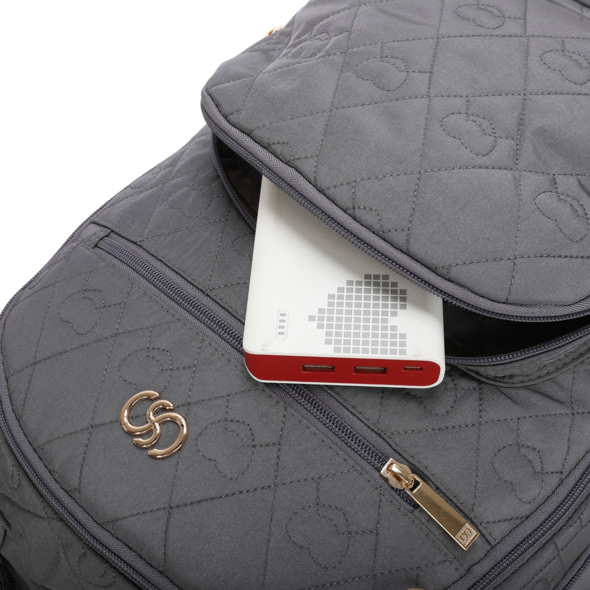 Mochila Notebook Cairo Com Rodas Santino SAC200U Cinza