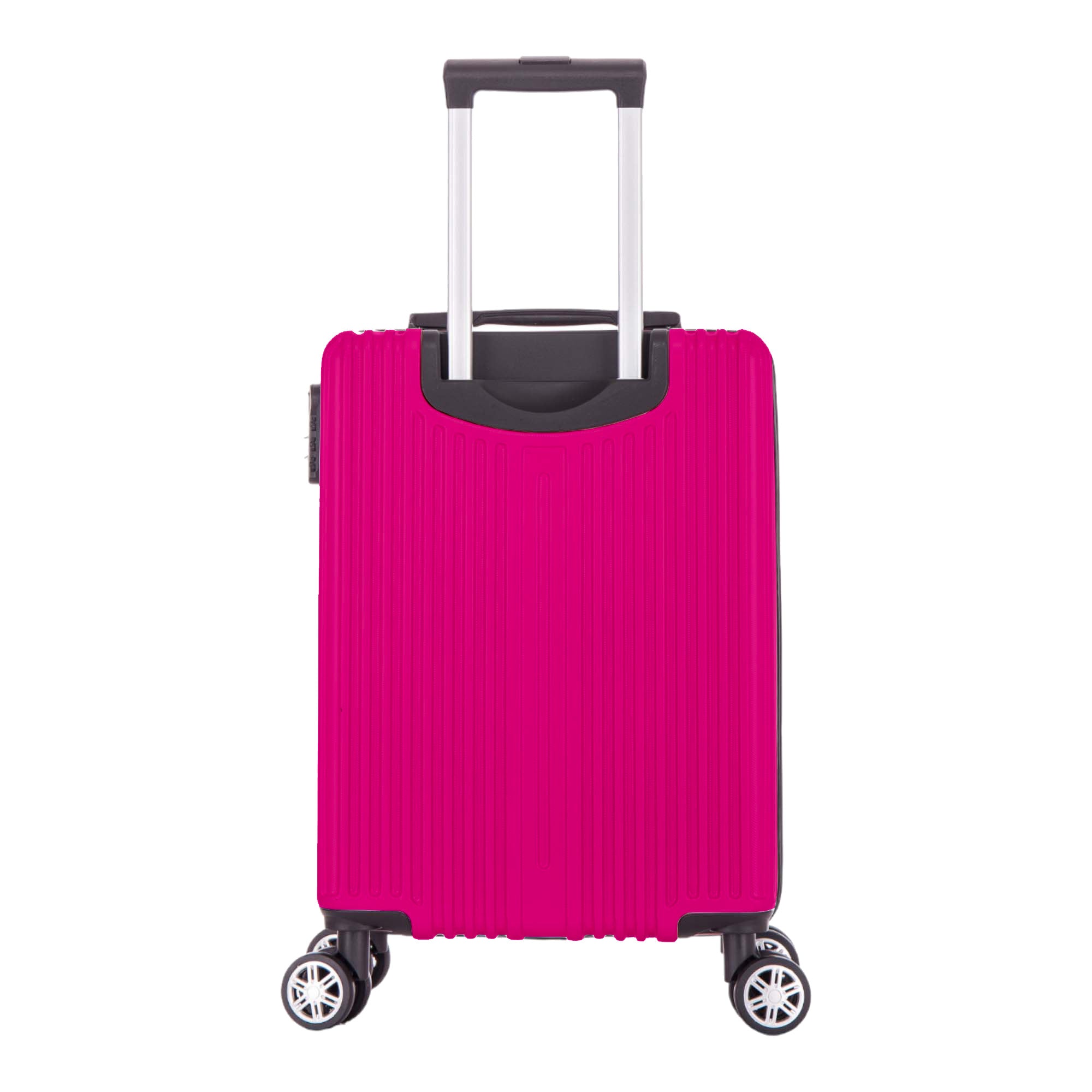 Santino AMZV204P Dublin Rigid Carry-On Suitcase with 4 Double Wheels