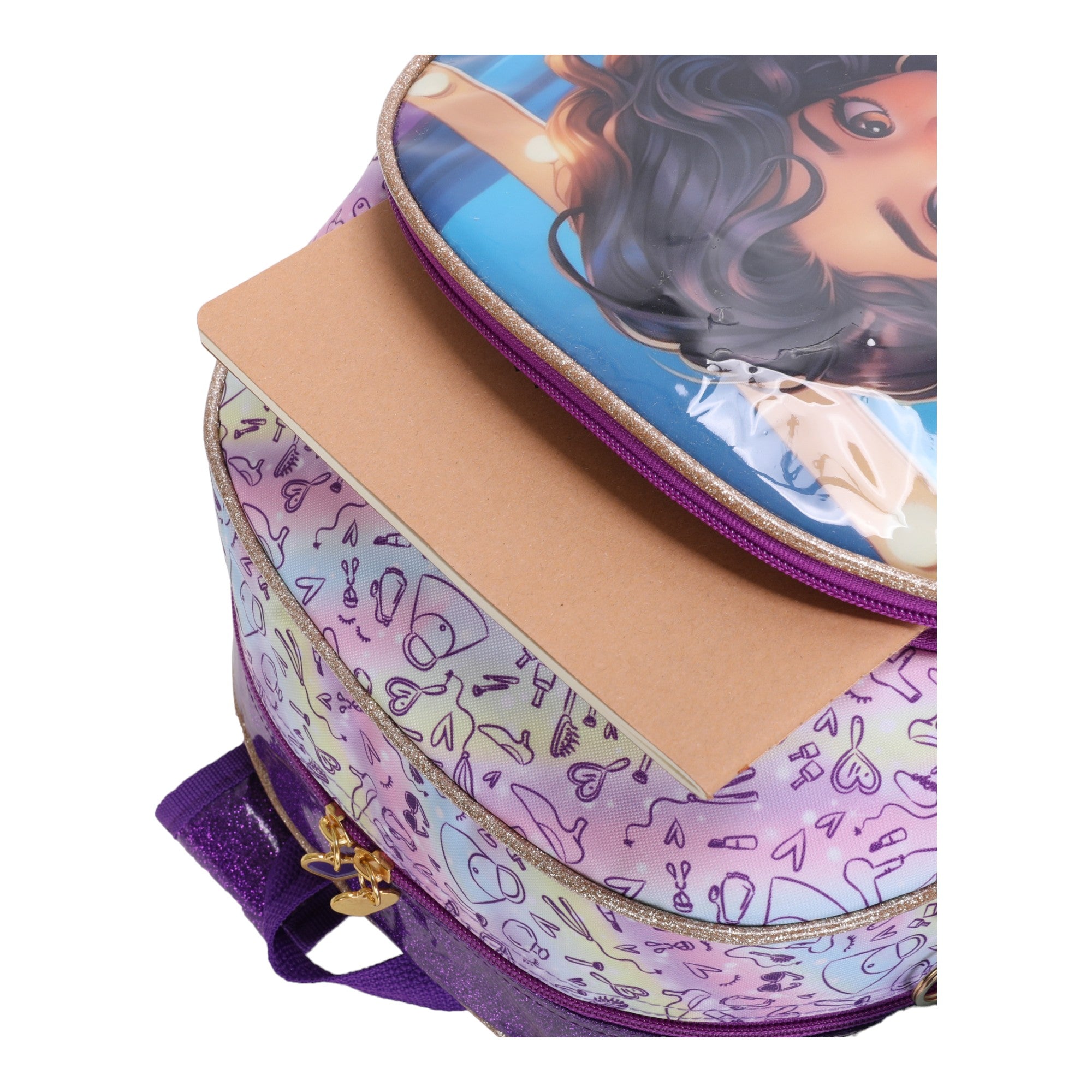 Sweet Girl Makeup by Santino Polyester Backpack SGM24U Lilac