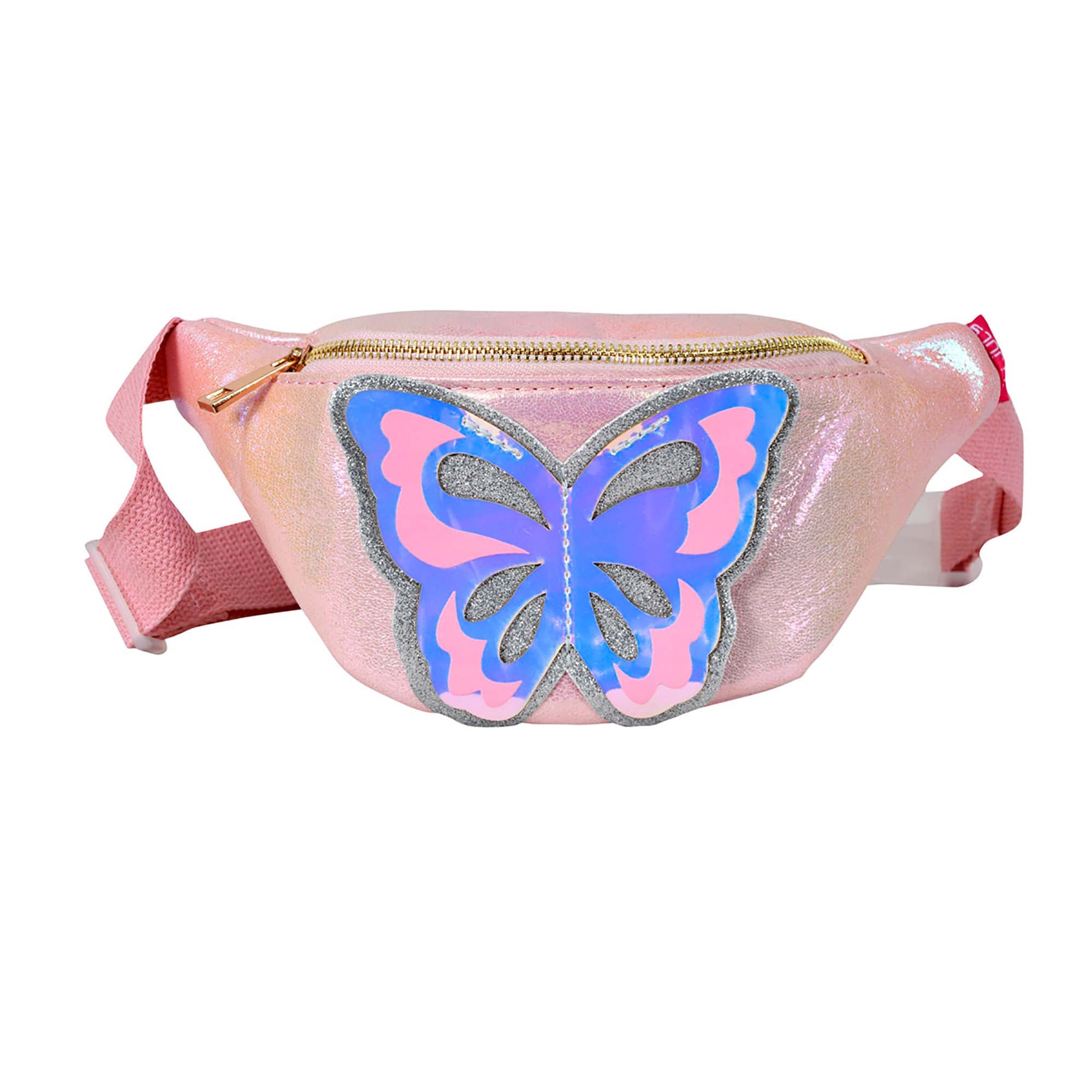 Lili July Butterfly Children's Waist Bag Color: Light Pink