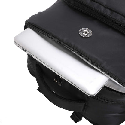 Oslo Pol Santino Laptop Backpack - SAN405U Black
