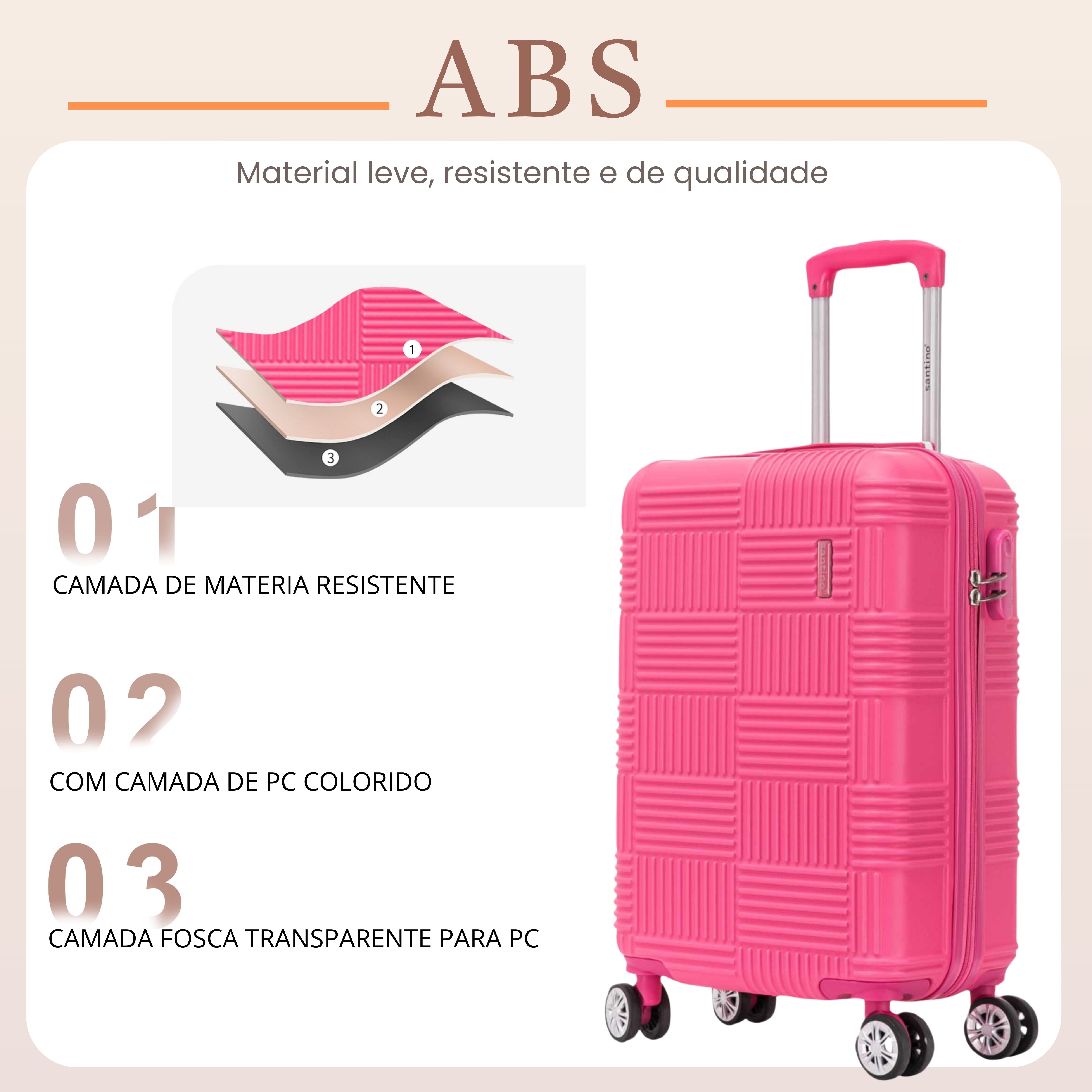 Santino 360° Rigid Ocean Drive Suitcase - MZV503P
