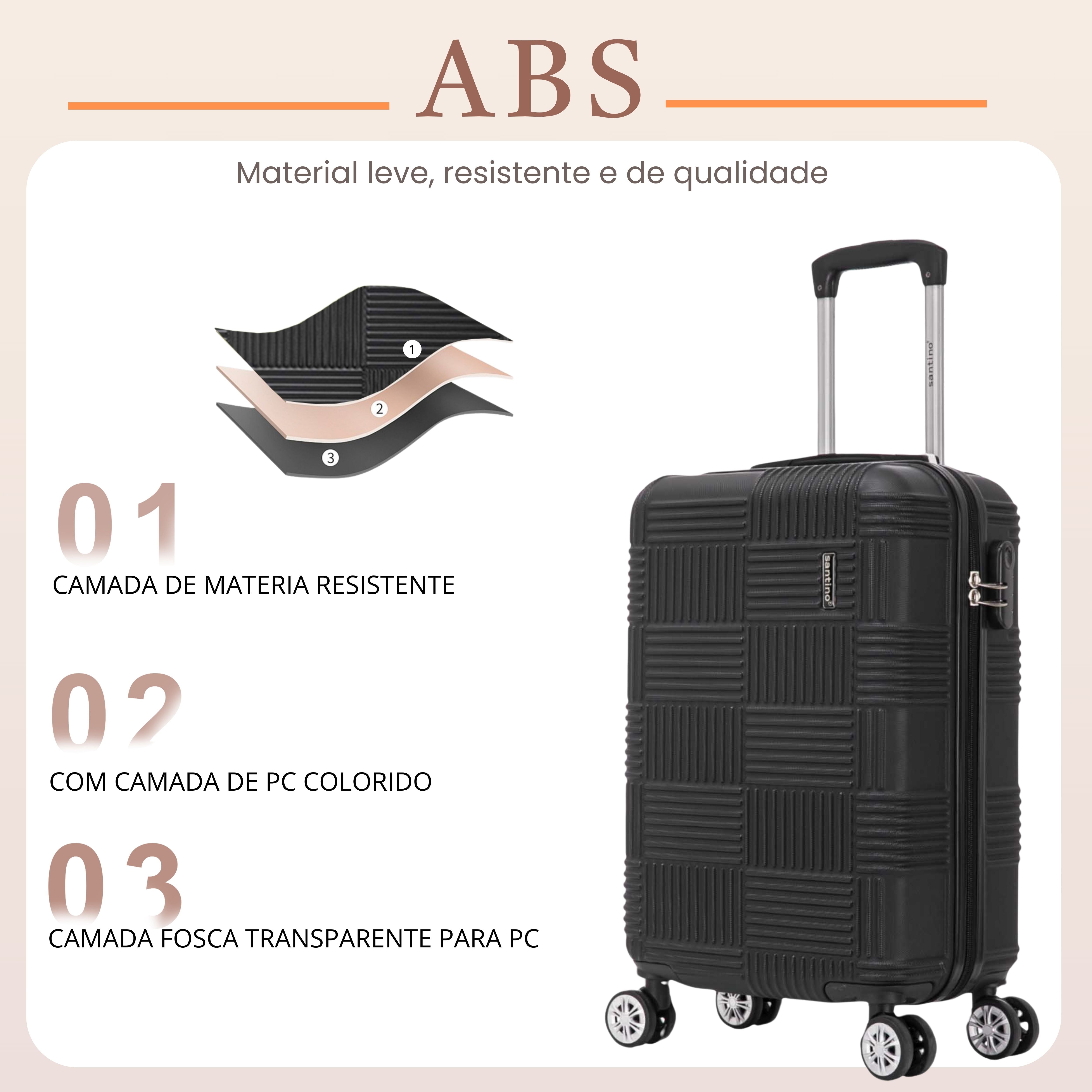 Santino 360° Rigid Ocean Drive Suitcase - MZV503P