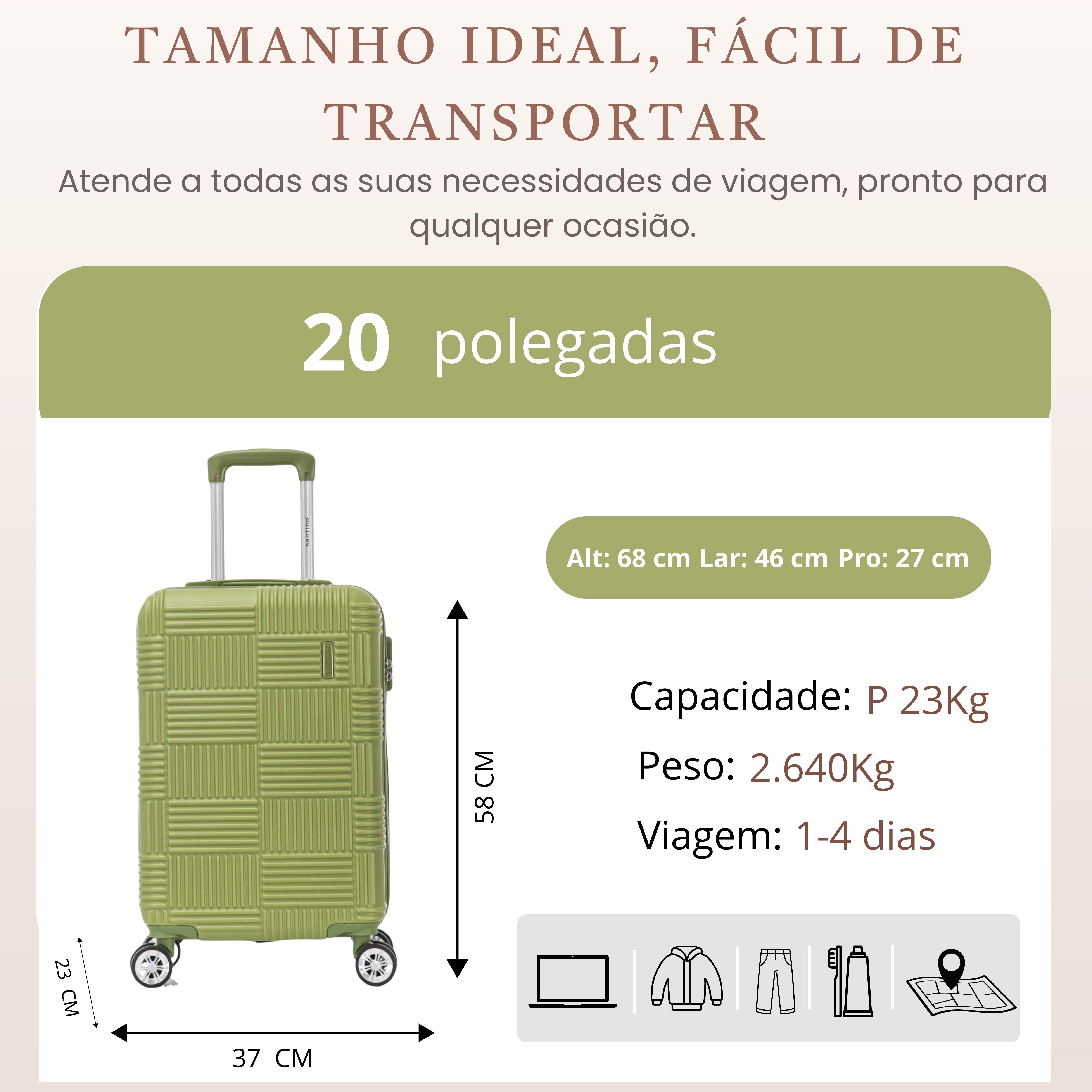 Santino 360° Rigid Ocean Drive Suitcase - MZV503P