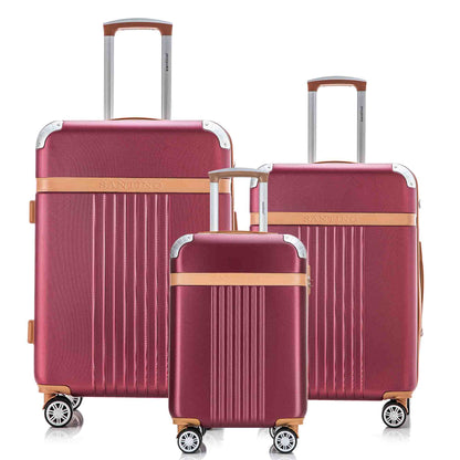 Santino Athena 3-Piece Rigid 360º Luggage Set - BGV182J