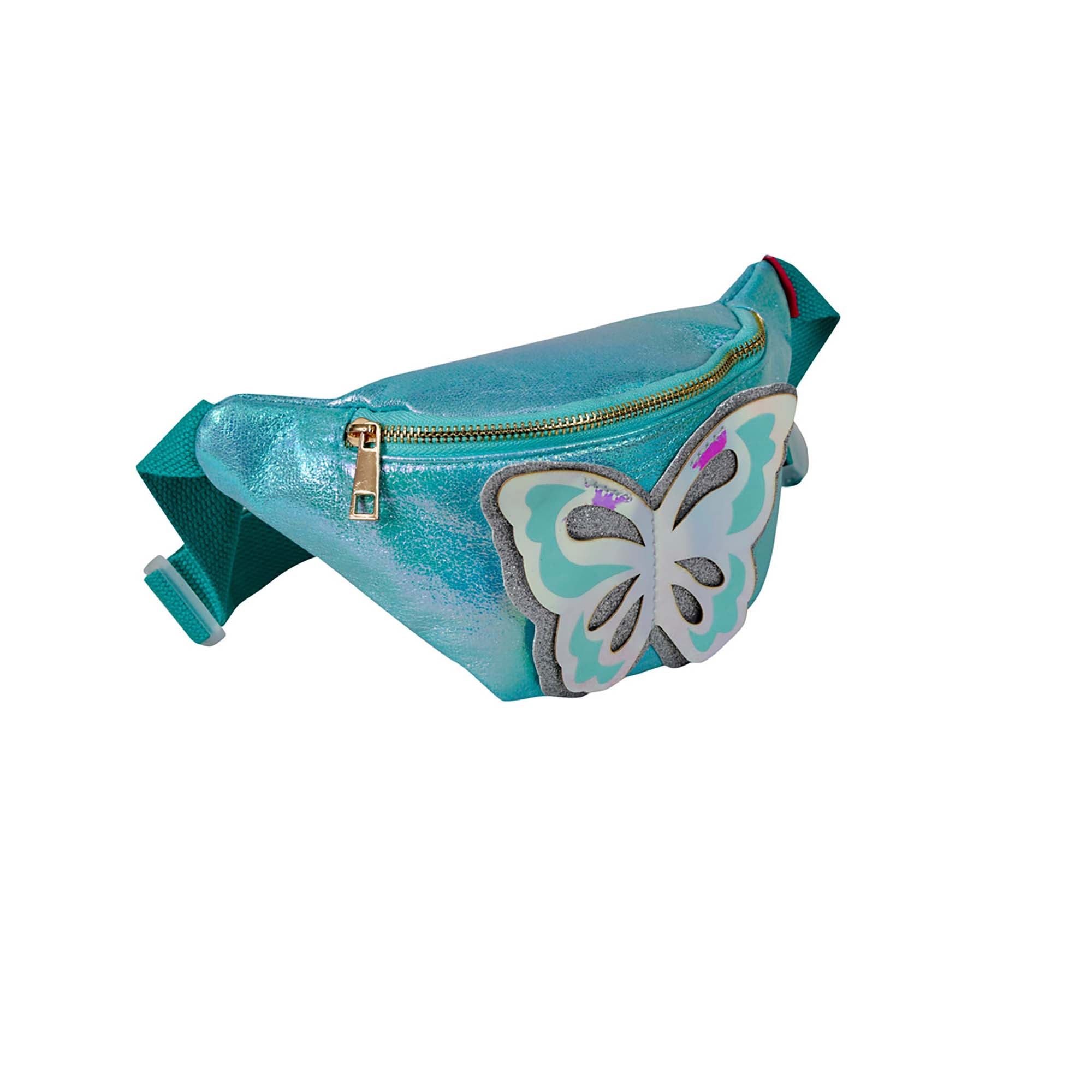 Lili July Butterfly Children's Waist Bag Color: Blue