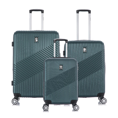 Santino Geometric 3-Piece Rigid 360° Luggage Set - SAV7003J