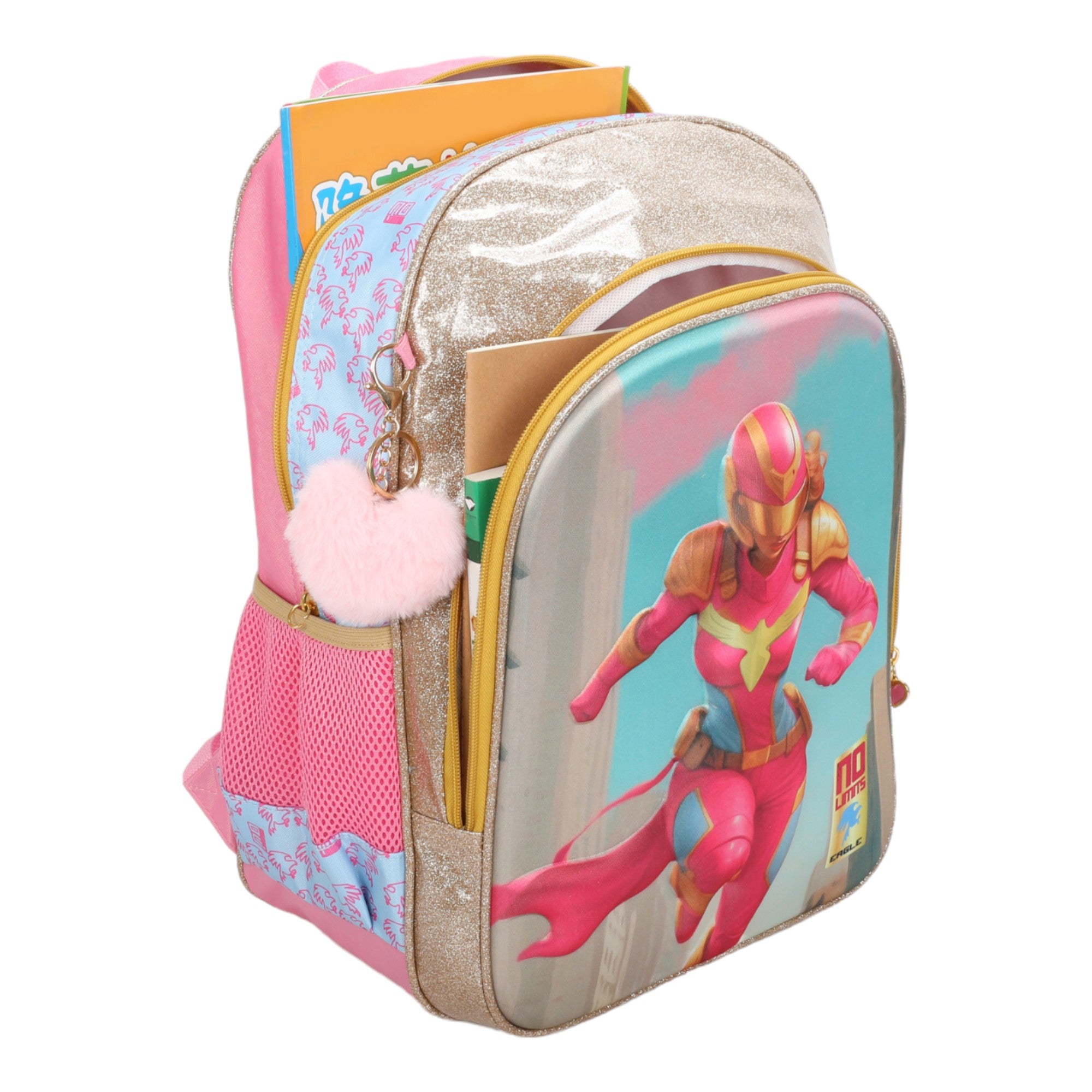 No Limits GirlHero by Santino Children's Backpack - NLM12U47 - Pink
