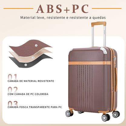 Santino Athena 3-Piece Rigid 360º Luggage Set - BGV182J